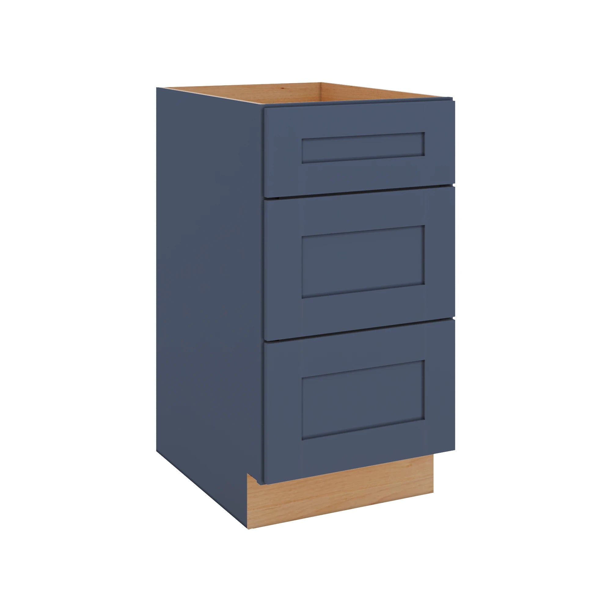 Modernform Cabinet Signature Blue 18" W X 34 1/2" H X 24" D  3 Drawer Base Cabinet