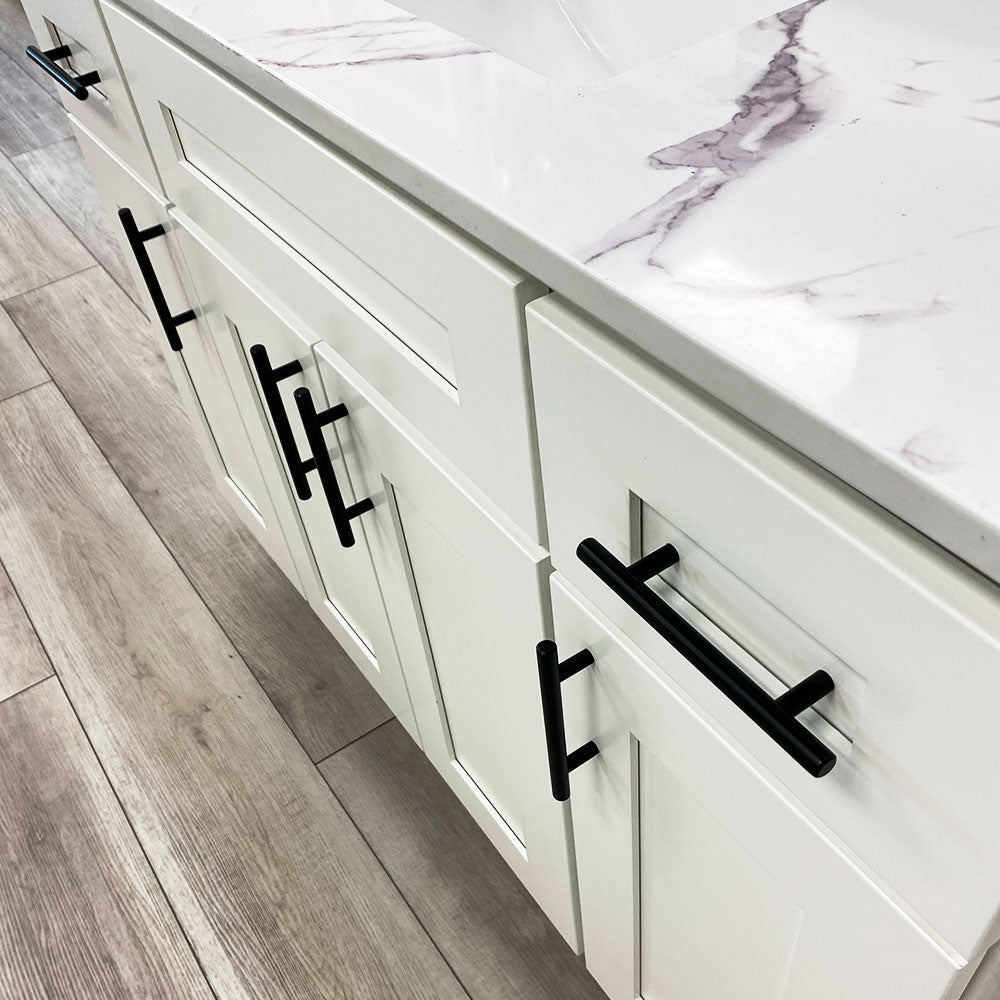 6’’ Matte Black Cabinet Pull P 8B   Hardware