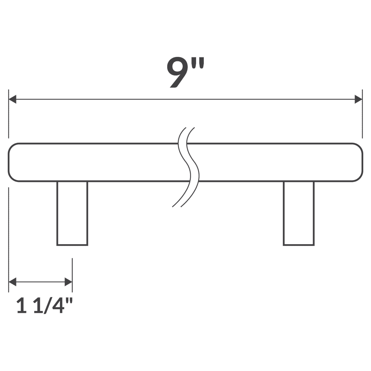 9’’ Door Pull LDH 9G Gold   Hardware