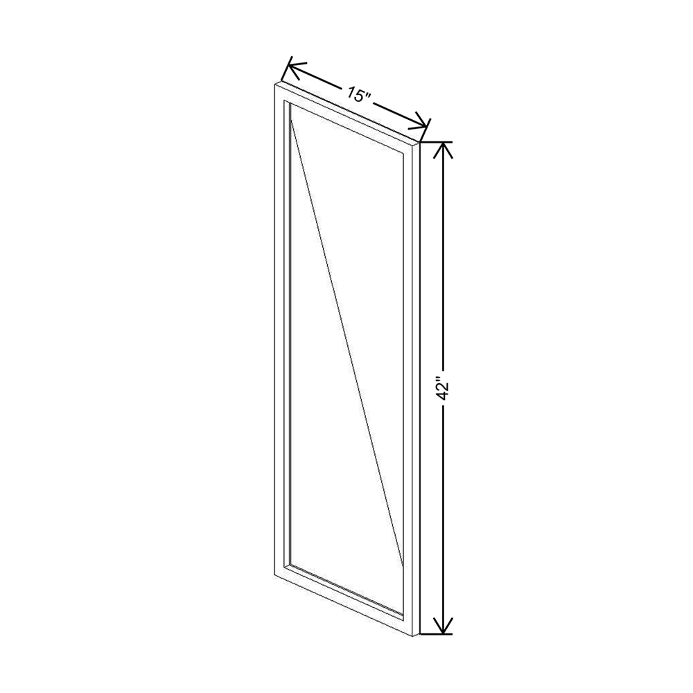 CNC Classic Milano Autumn 36" W X 36" H Double Door Wall Cabinet