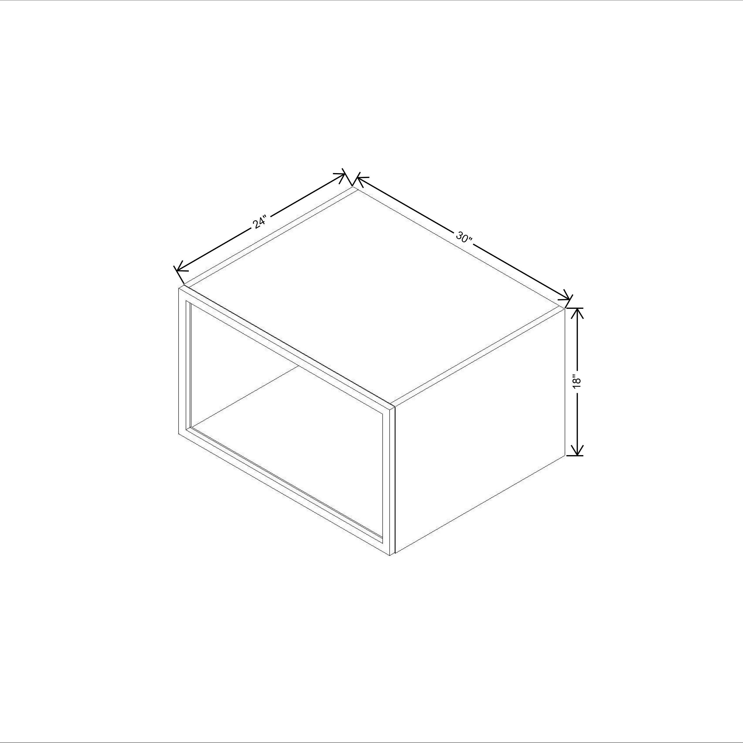 CNC Classic Milano Ash 42" W X 30" H Double Door Wall Cabinet