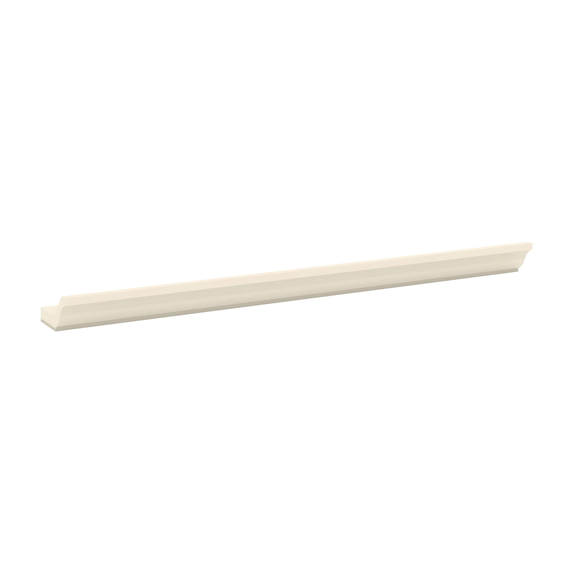 J&K Pearl Glazed H9 96" W 10- 3 1/4" Crown Molding with Base