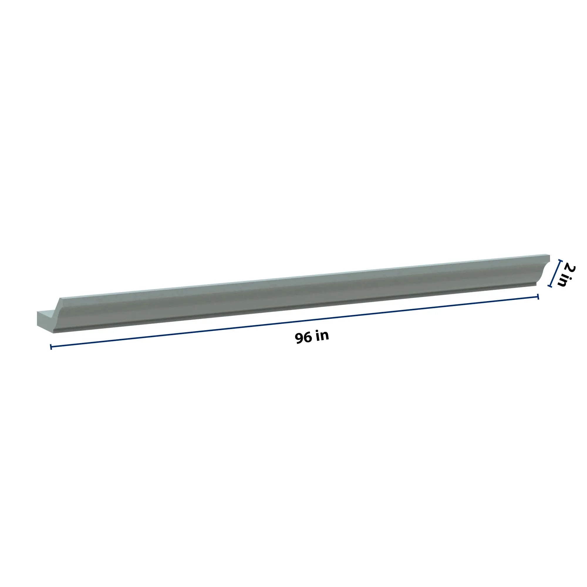 J&K Sage E3 96" W 10- 3 1/4" Crown Molding with Base