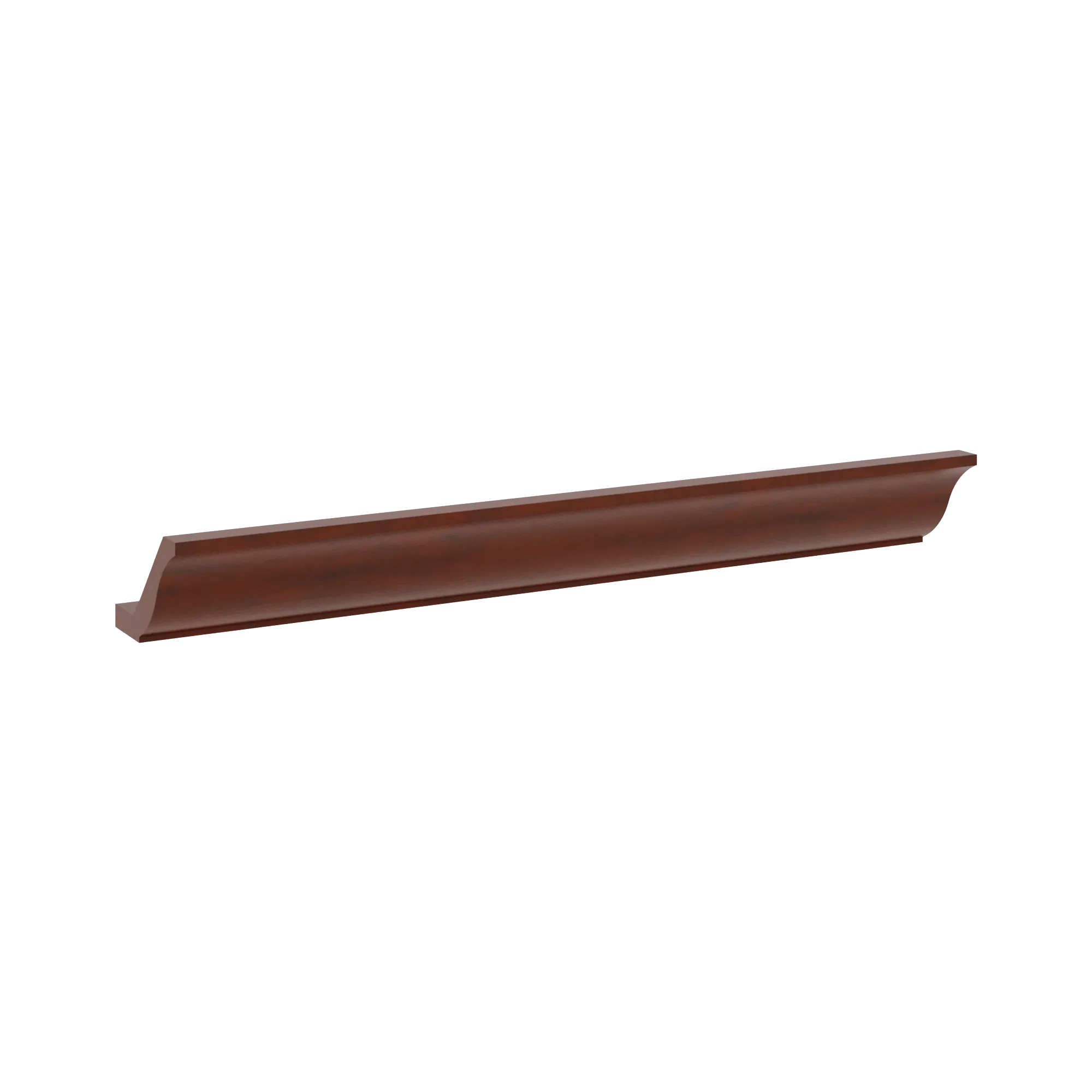 J&K Mahogany J5 96" W Large Crown Molding with Base
