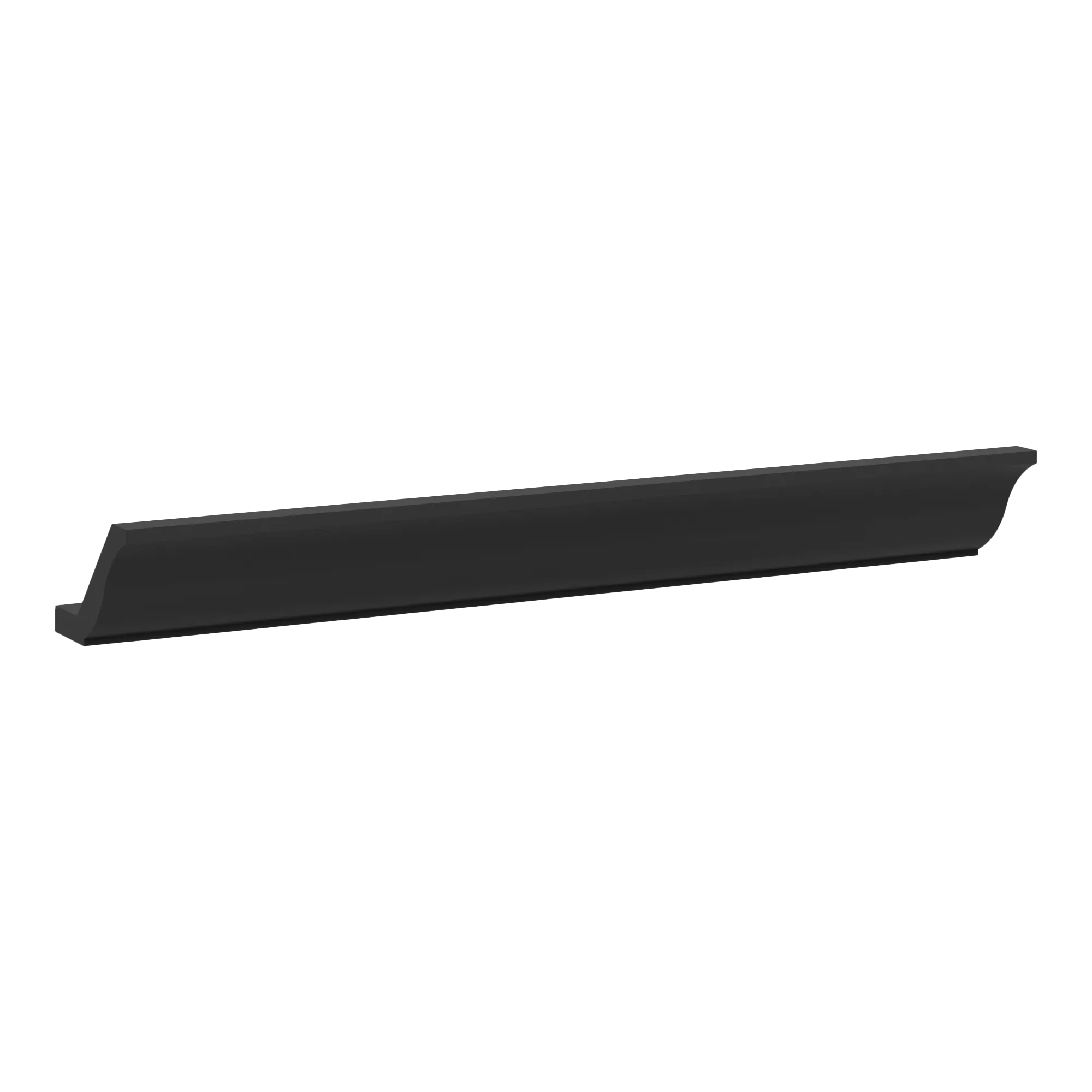 J&K Charcoal E2 96" W Large Crown Molding with Base