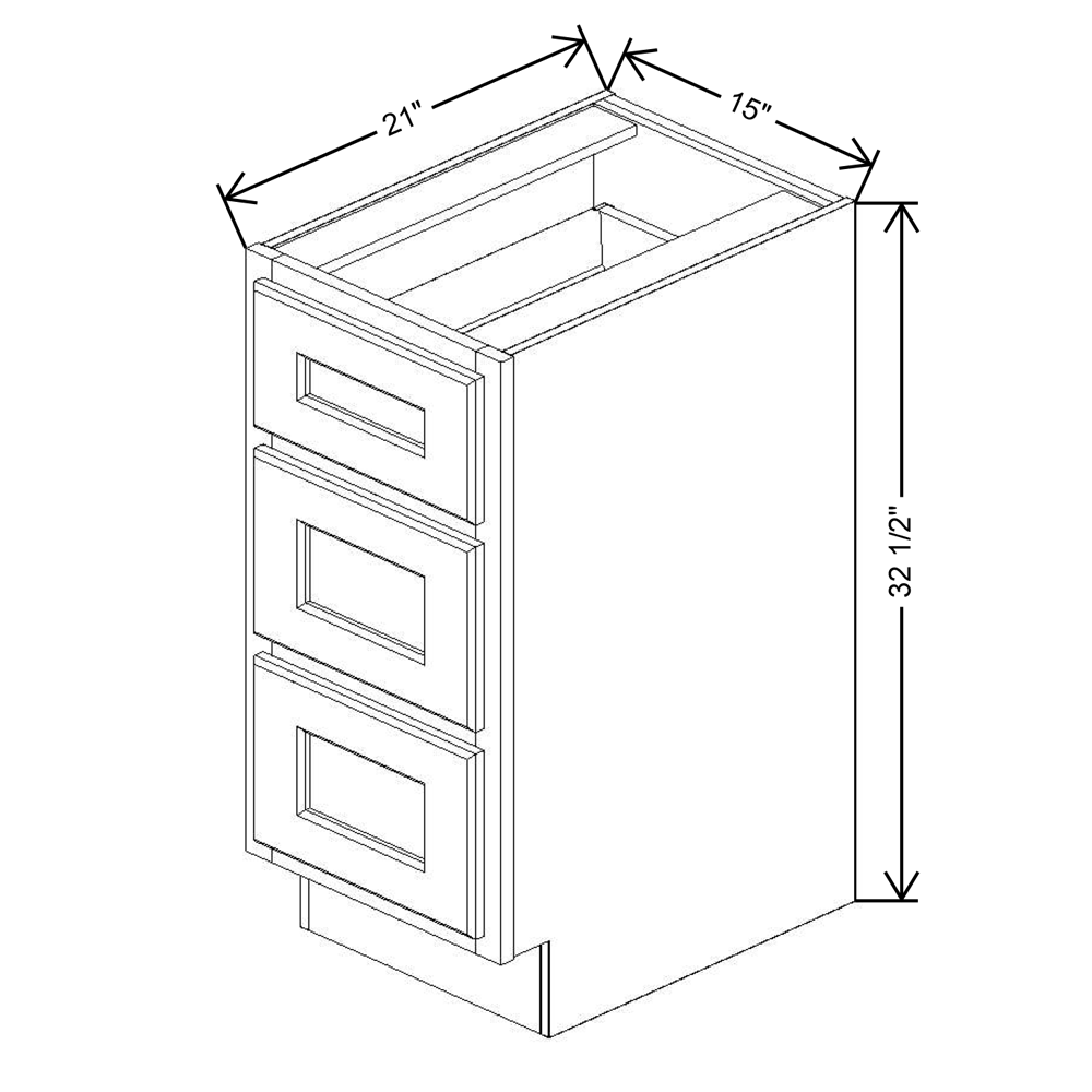 Fabuwood Quest Metro Mist Vanity Drawer Base