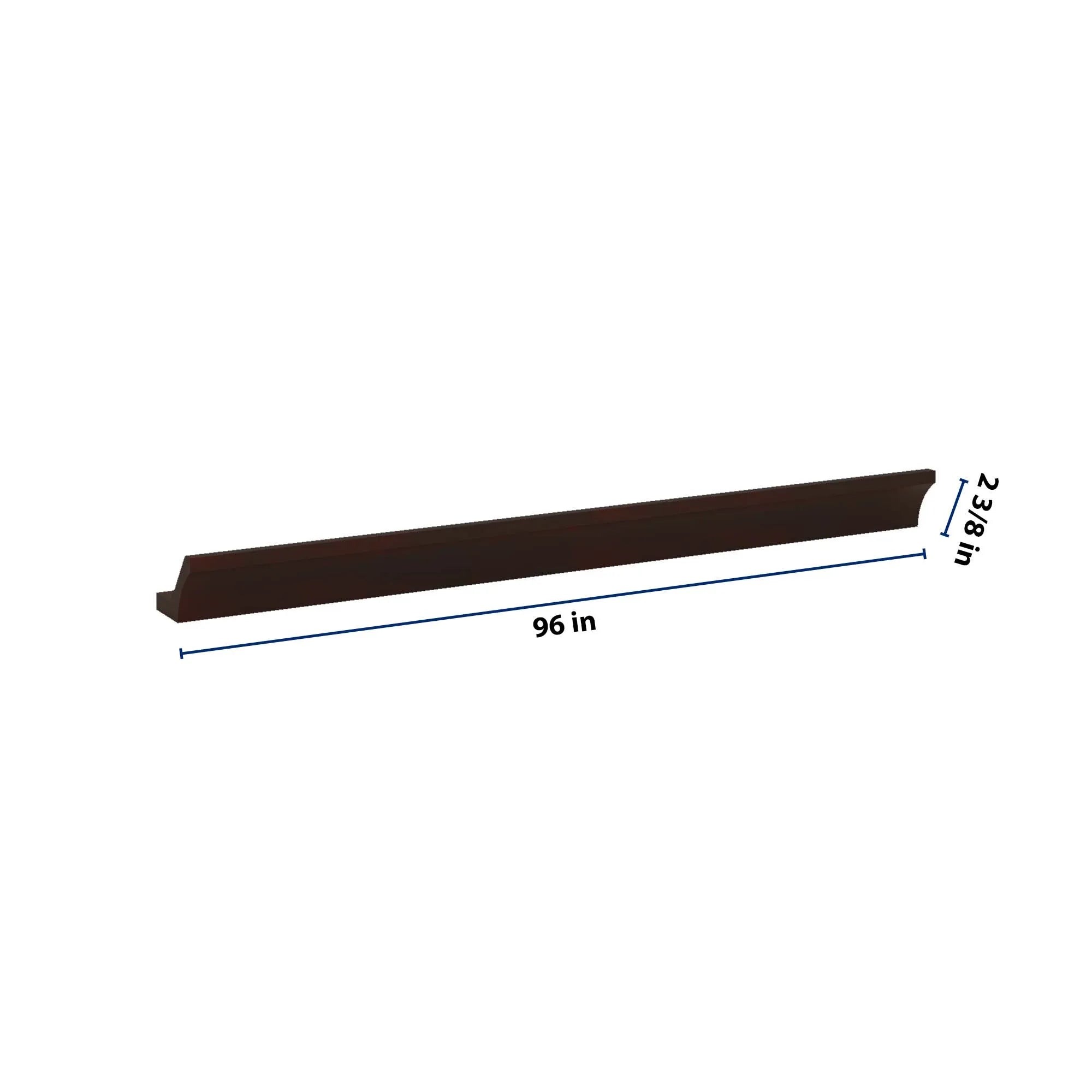 J&K Java Coffee S1 96" W  10 3-1/4 Cove Molding with Base