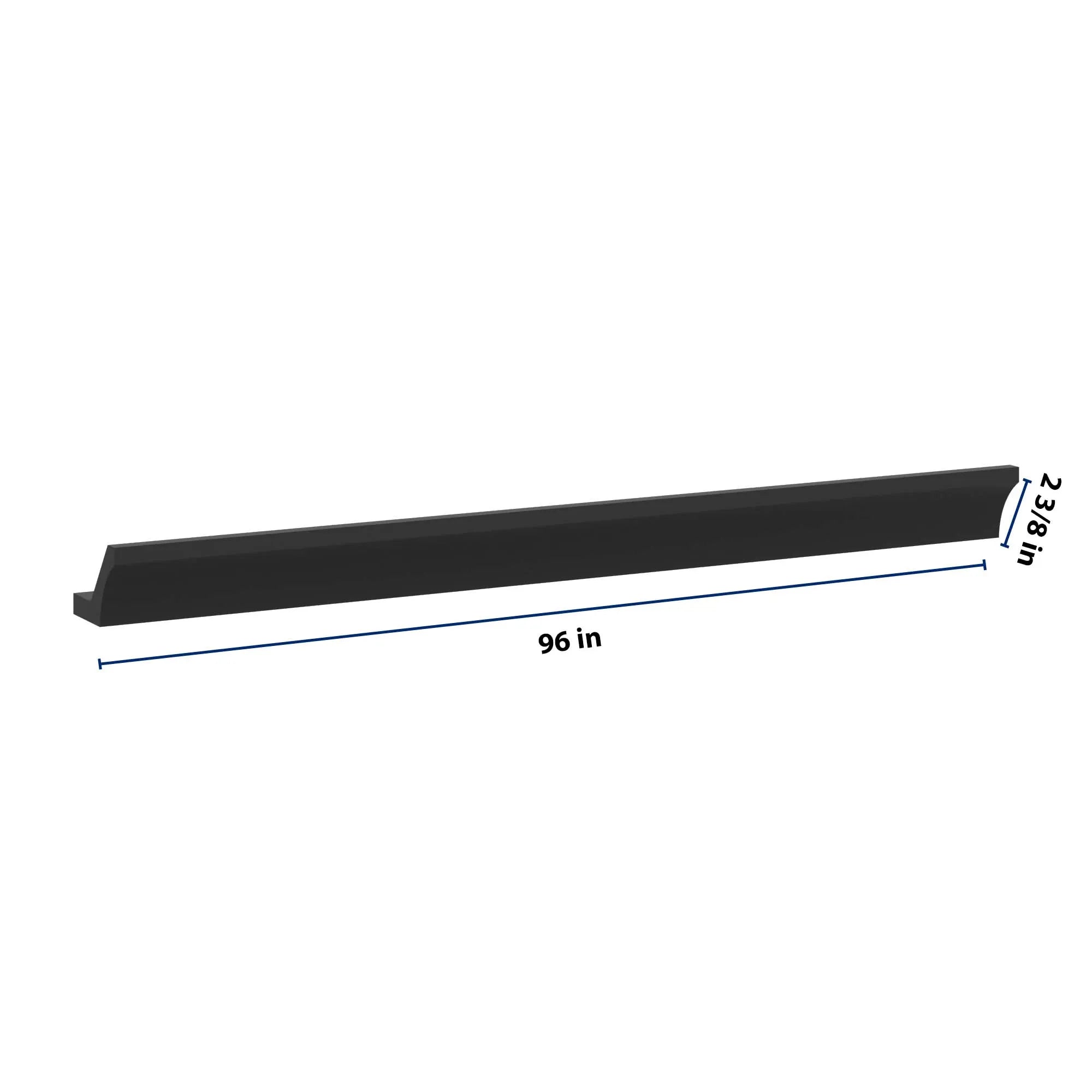 J&K Charcoal E2 96" W  10 3-1/4 Cove Molding with Base