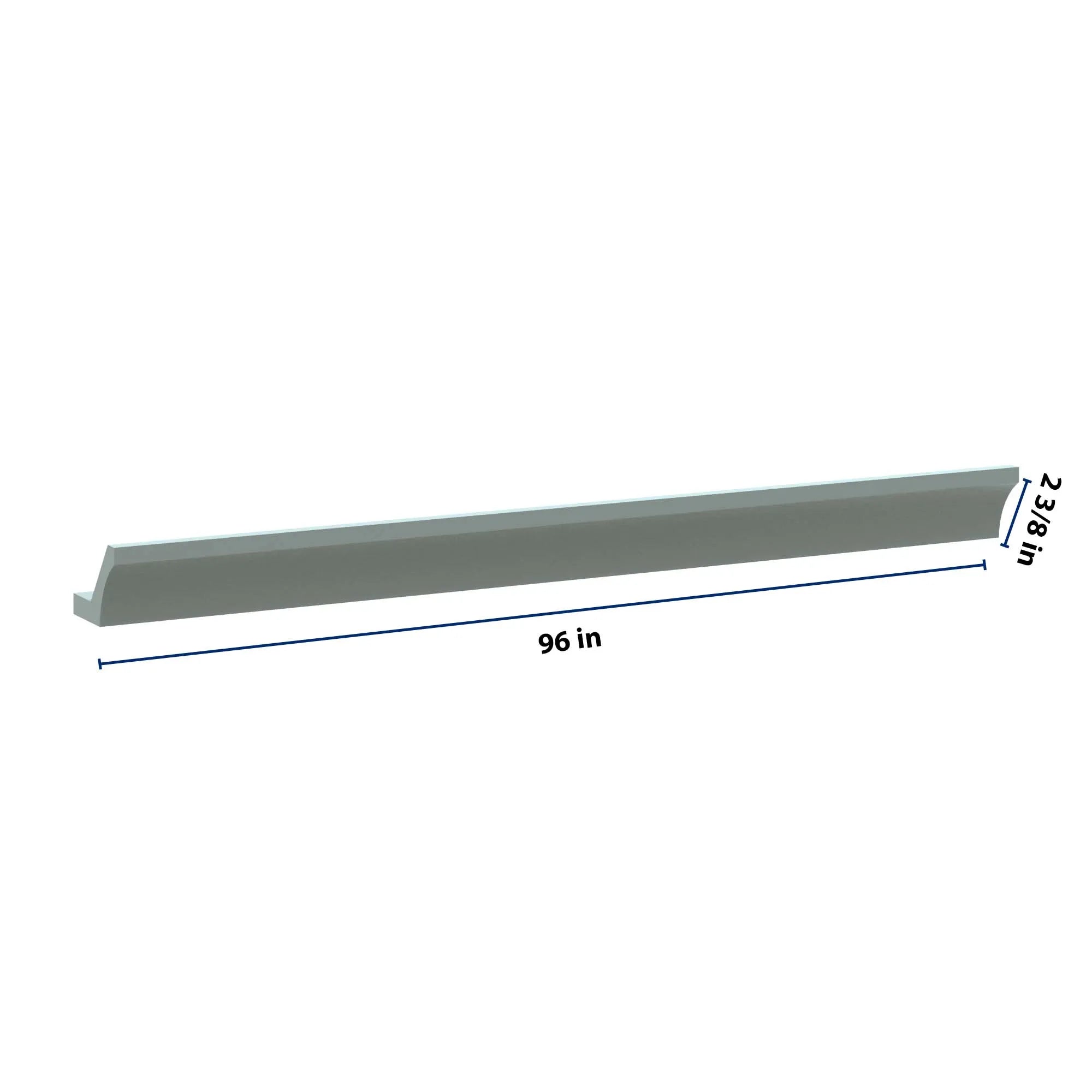 J&K Sage E3 96" W  10 3-1/4 Cove Molding with Base