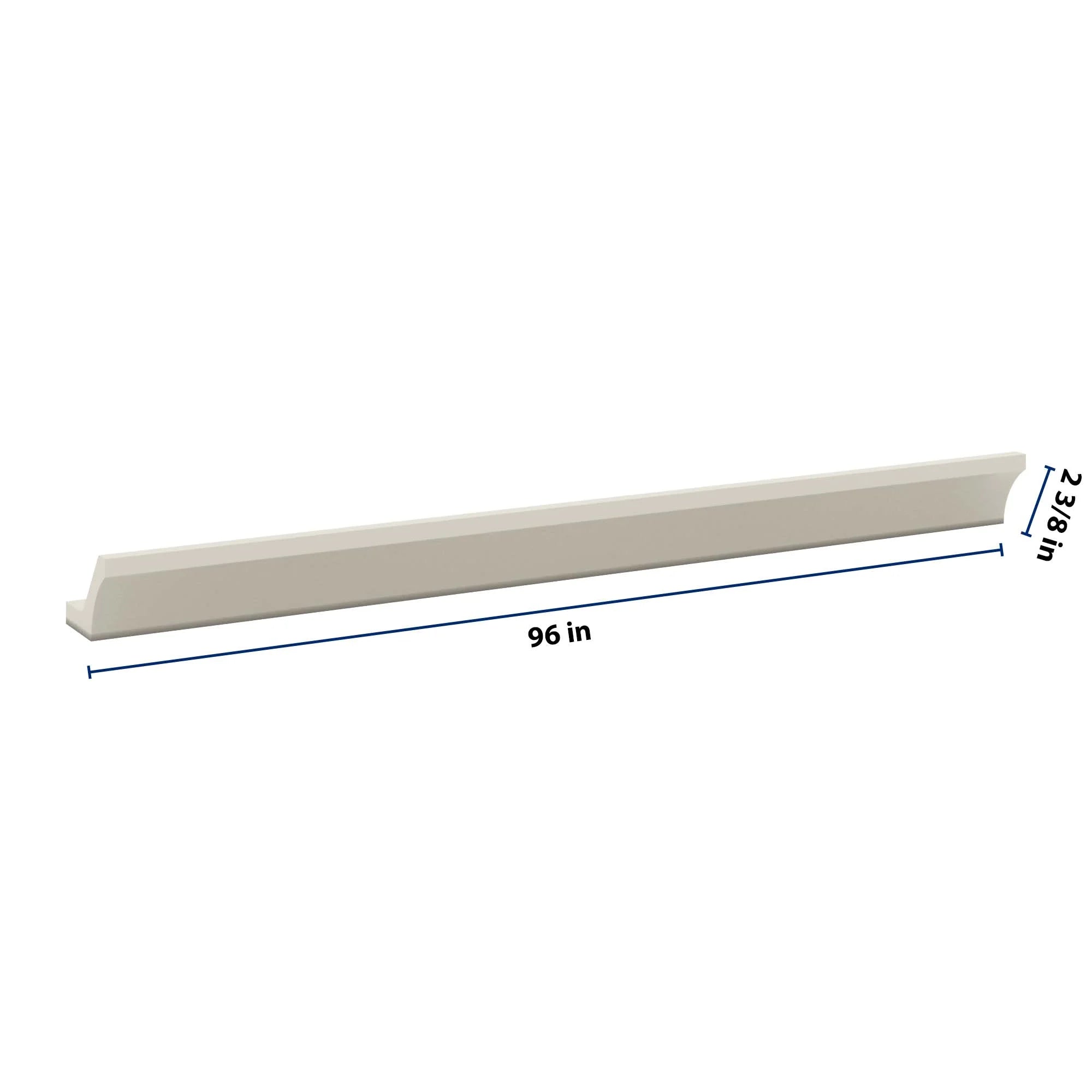 J&K Pebble B6 96" W  10 3-1/4 Cove Molding with Base