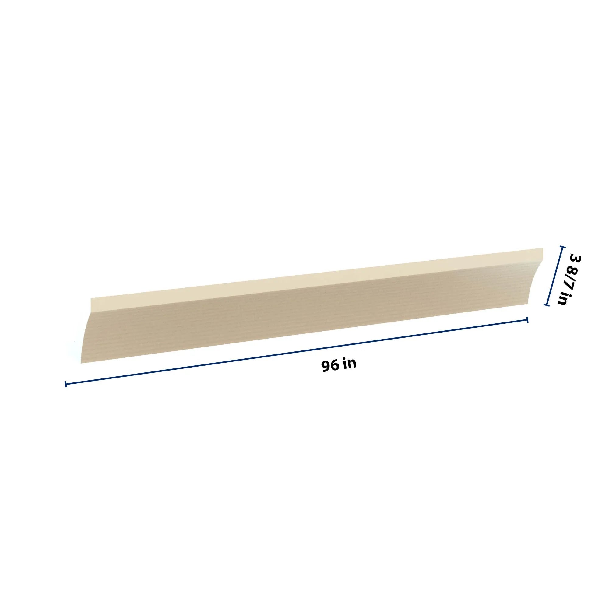J&K Creme Glazed A7 96" W Large Cove Molding with Base