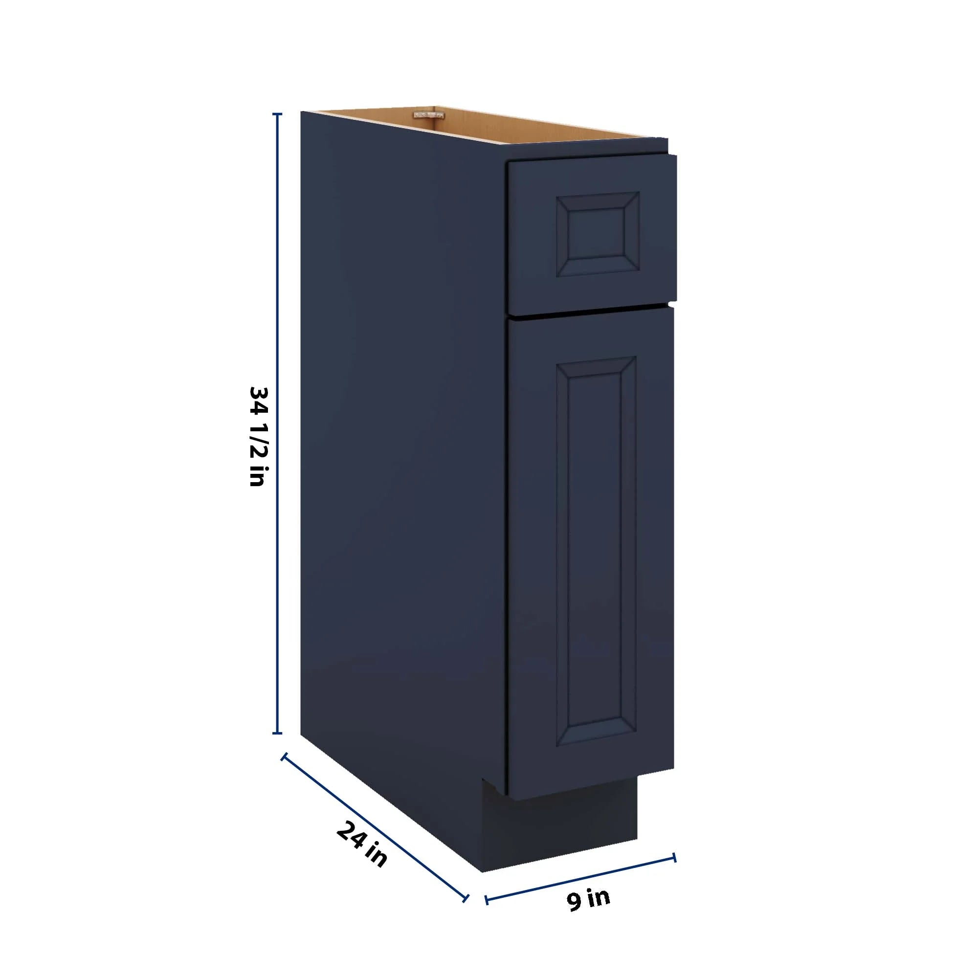 J&K Naval B7 Single Door Standard Base Cabinet - 9" W