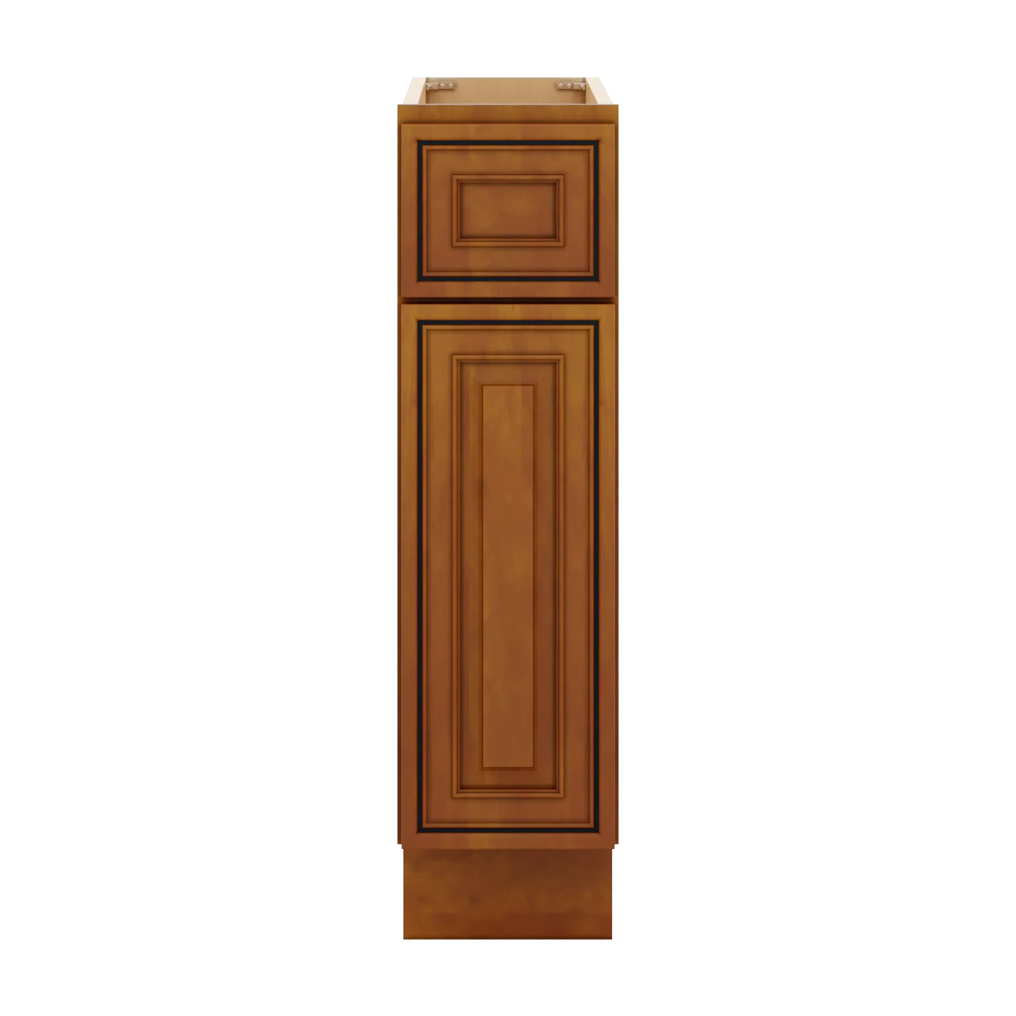 j k mocha glazed k10 single door standard base cabinet 9 w