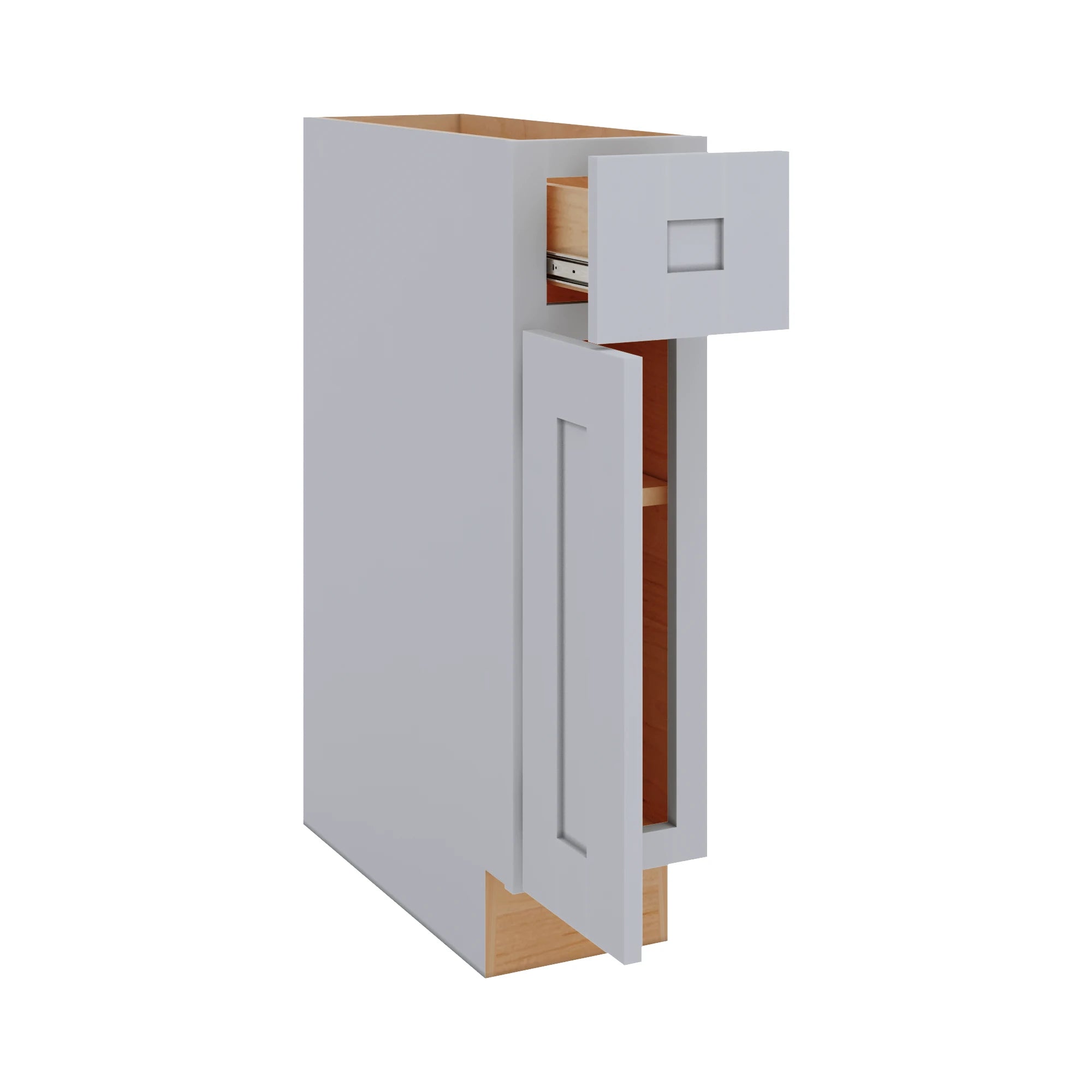 Modernform Cabinet Grey Shaker 09" W X 34 1/2" H X 24" D Single Door Base Cabinet