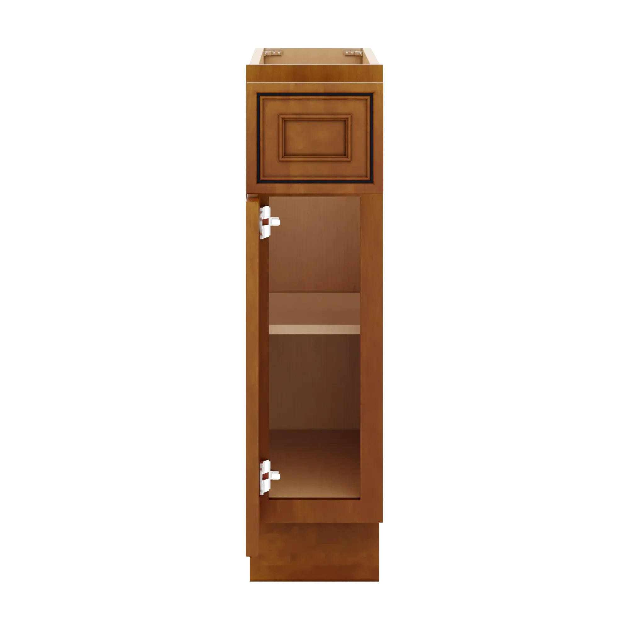 j k mocha glazed k10 single door standard base cabinet 9 w