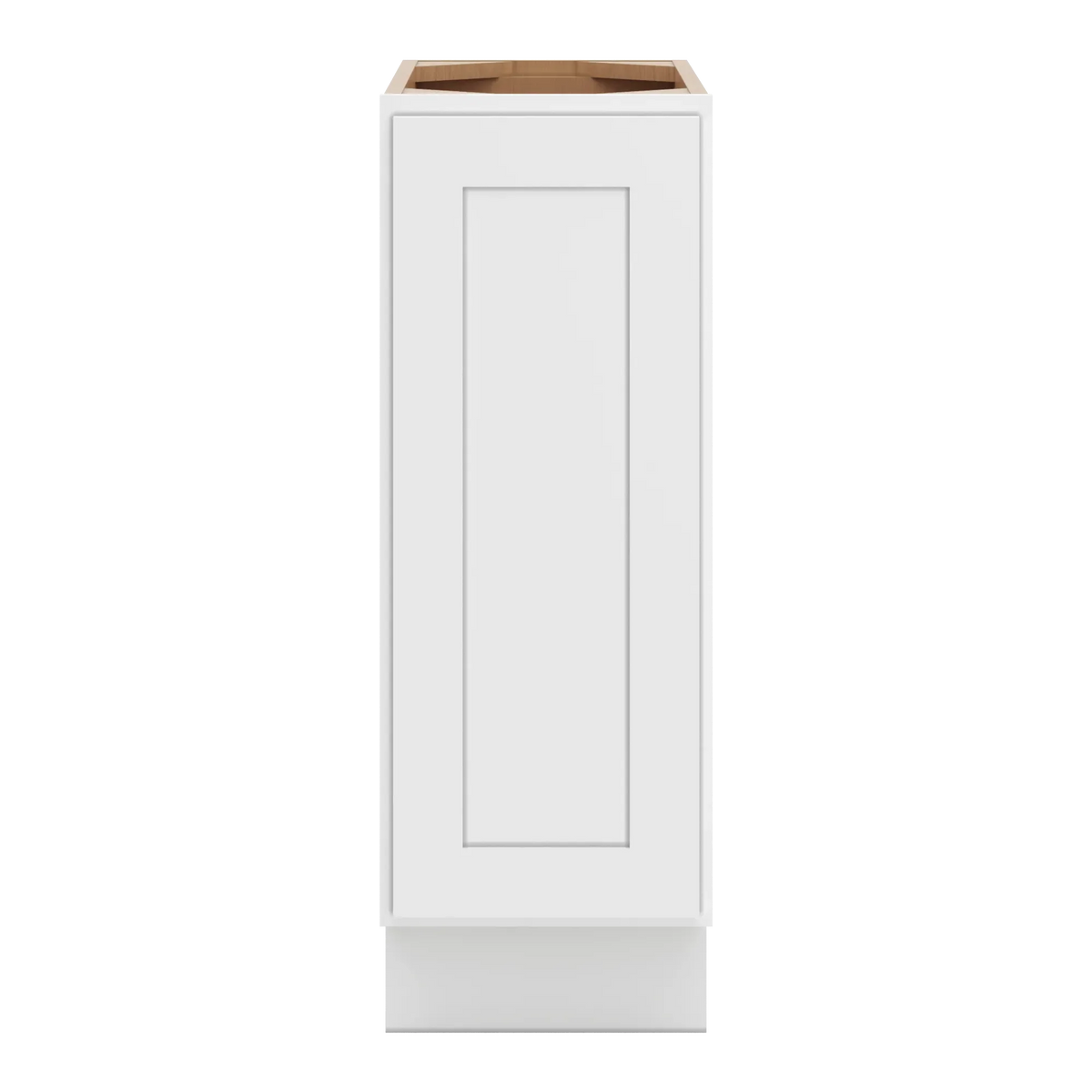 cnc luxor white 12 w full height single door base cabinet w 2 pullout shelf