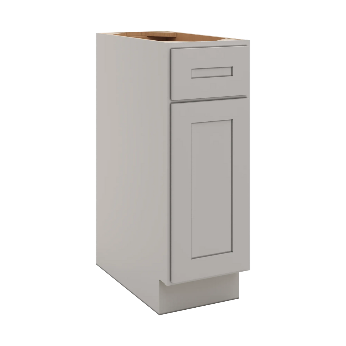CNC Luxor 5-Piece Misty Grey 12" W Single Door Base Cabinet W/ 1 Pullout Shelf