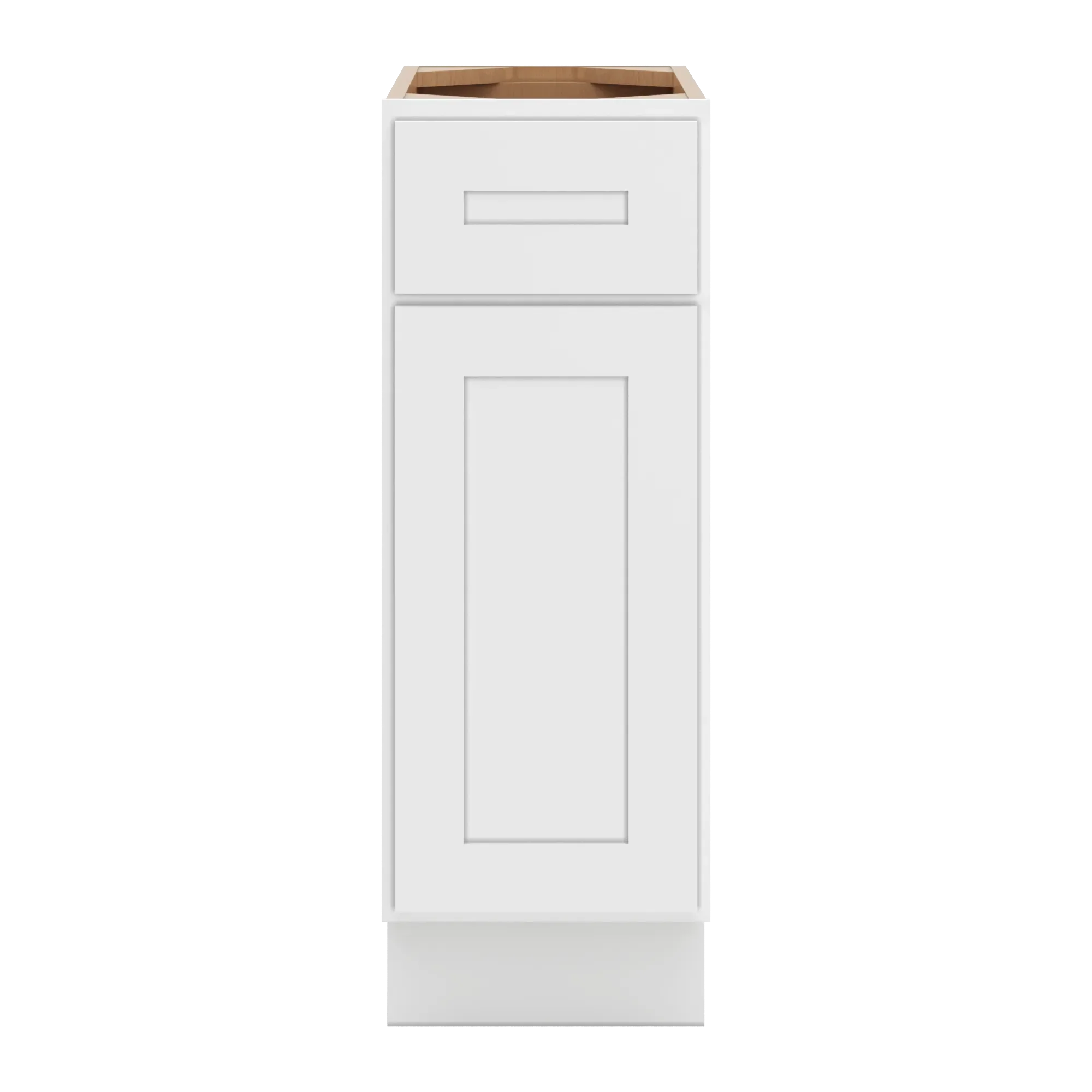 cnc luxor 5 piece white 12 w single door base cabinet w 1 pullout shelf