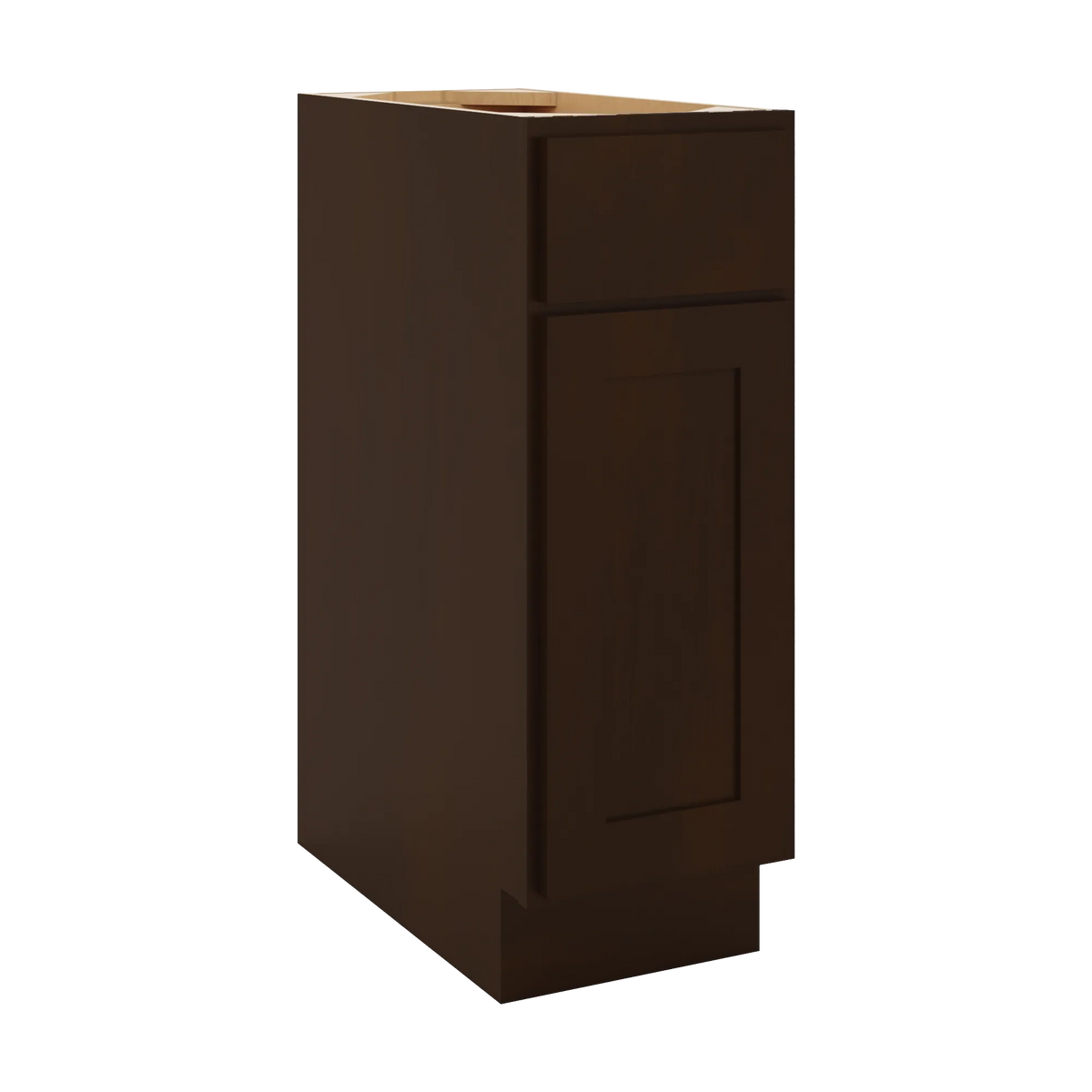 CNC Luxor 5-Piece Espresso 12" W Single Door Base Cabinet W/ 2 Pullout Shelf