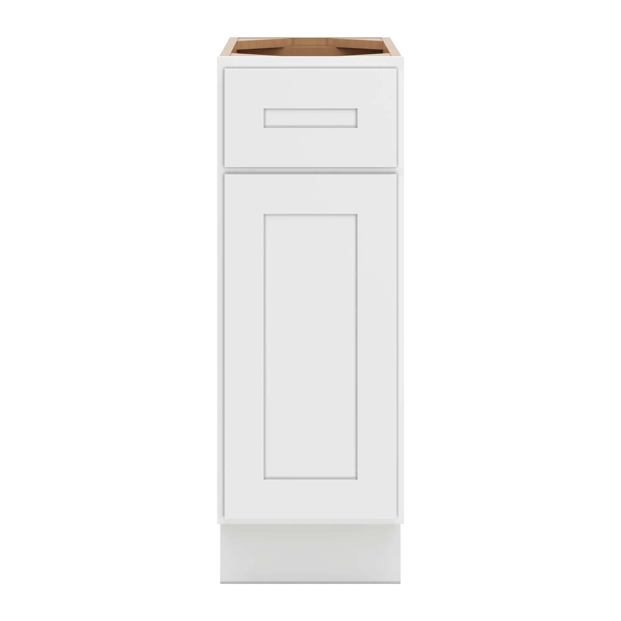 cnc luxor 5 piece white 12 w single door base cabinet w 2 pullout shelf
