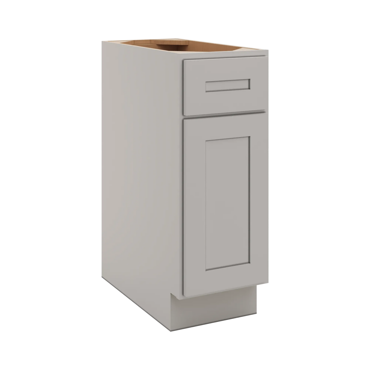 CNC Luxor 5-Piece Misty Grey 12" W X 32 1/2" H Single Door Base Cabinet