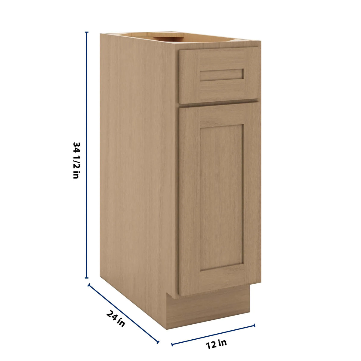 CNC Luxor 5-Piece Harvest 12" W Single Door Base Cabinet