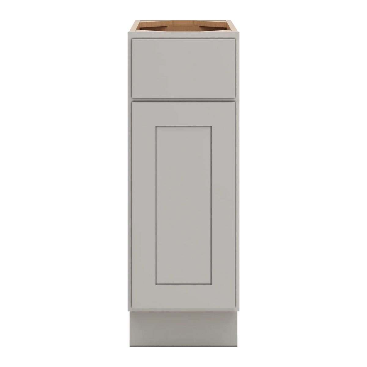cnc luxor misty grey 12 w single door base cabinet