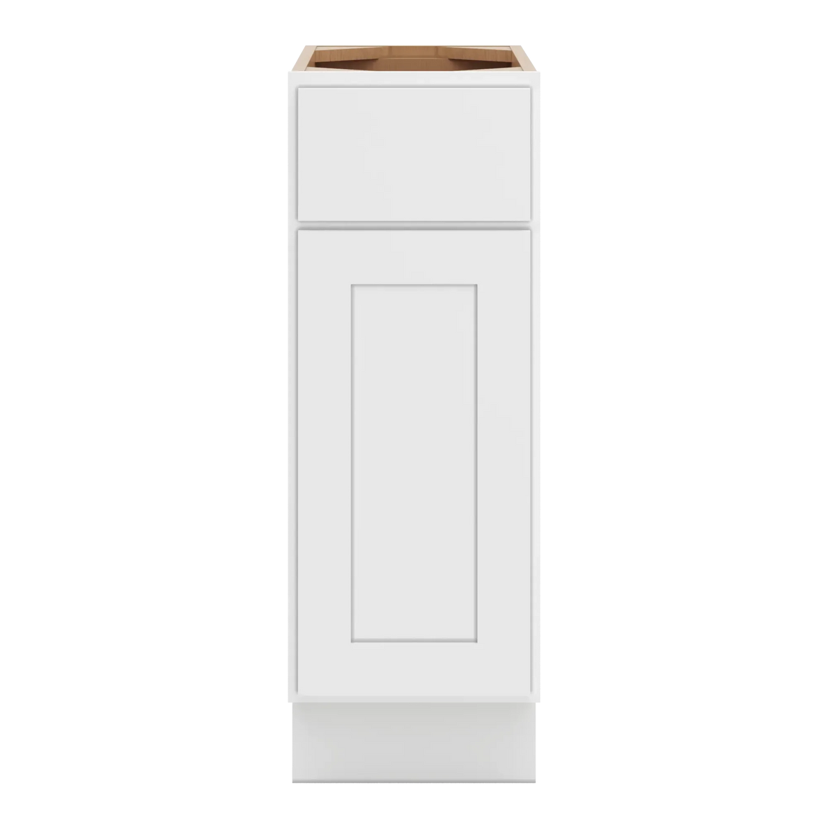 cnc luxor white 12 w single door base cabinet