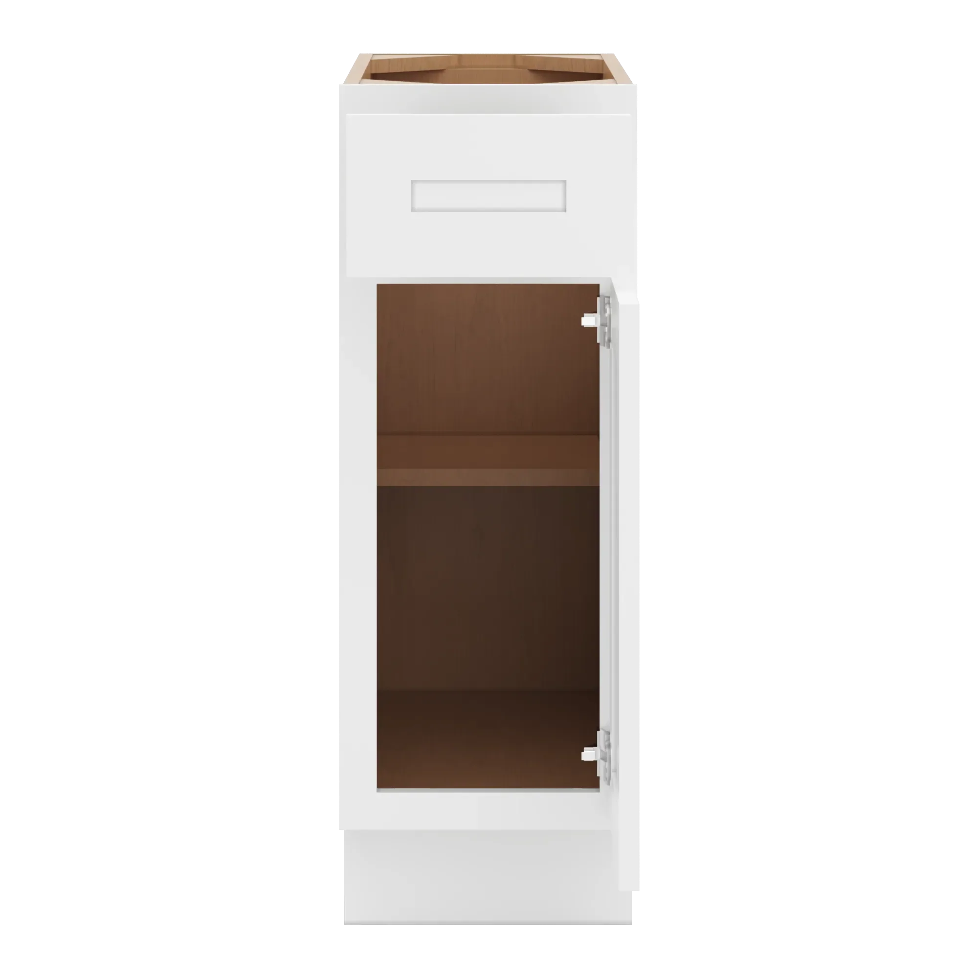 cnc luxor 5 piece white 12 w single door base cabinet