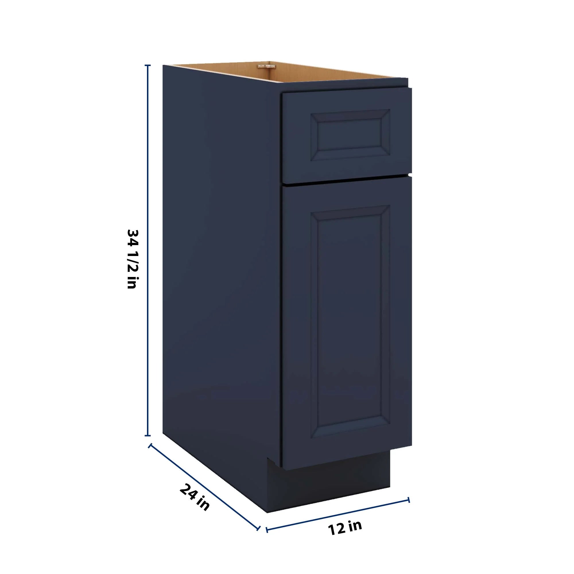 J&K Naval B7 Single Door Standard Base Cabinet - 12" W