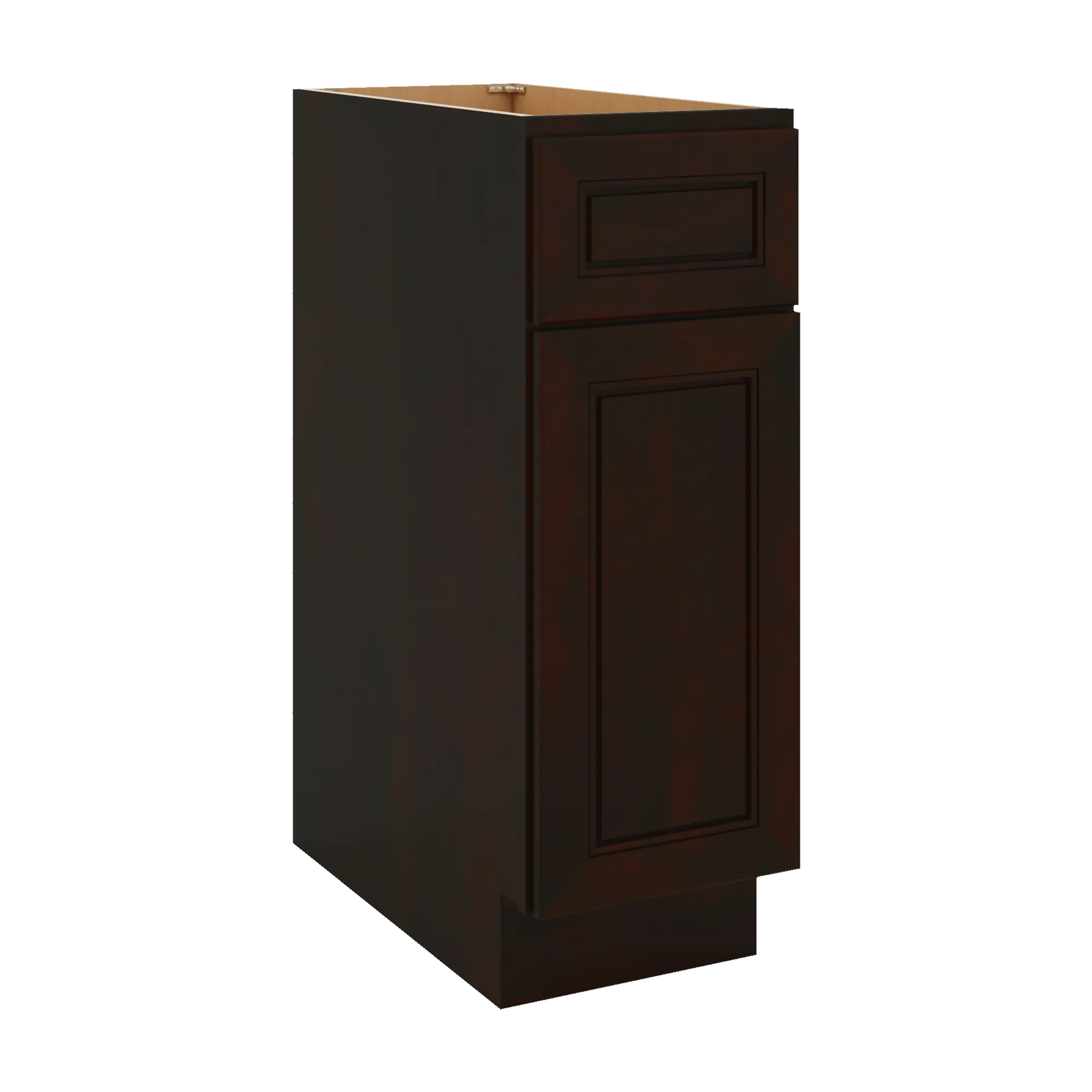 J&K Espresso K8 Single Door Standard Base Cabinet - 12" W
