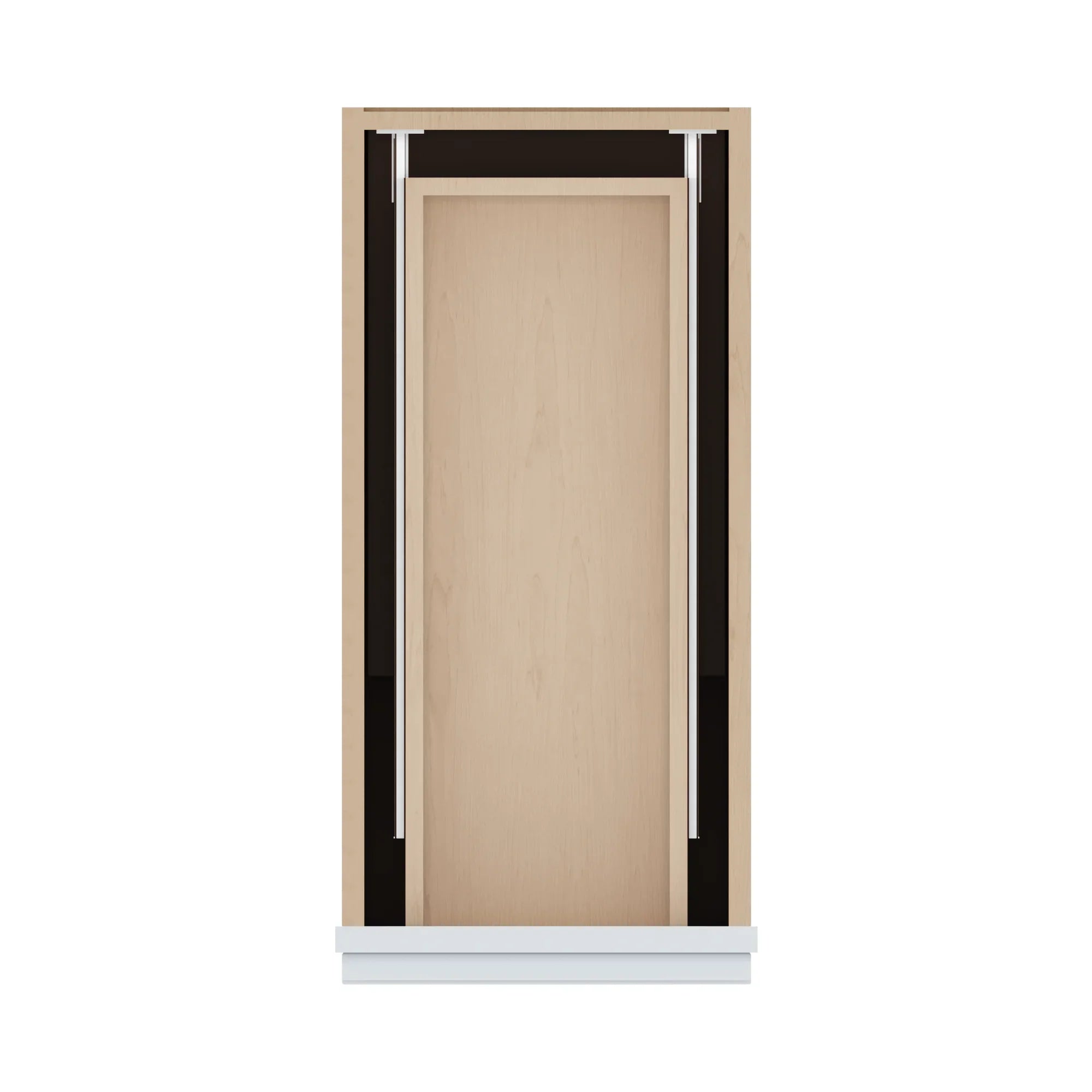 J&K White Shaker S8 Single Door Standard Base Cabinet   12" W