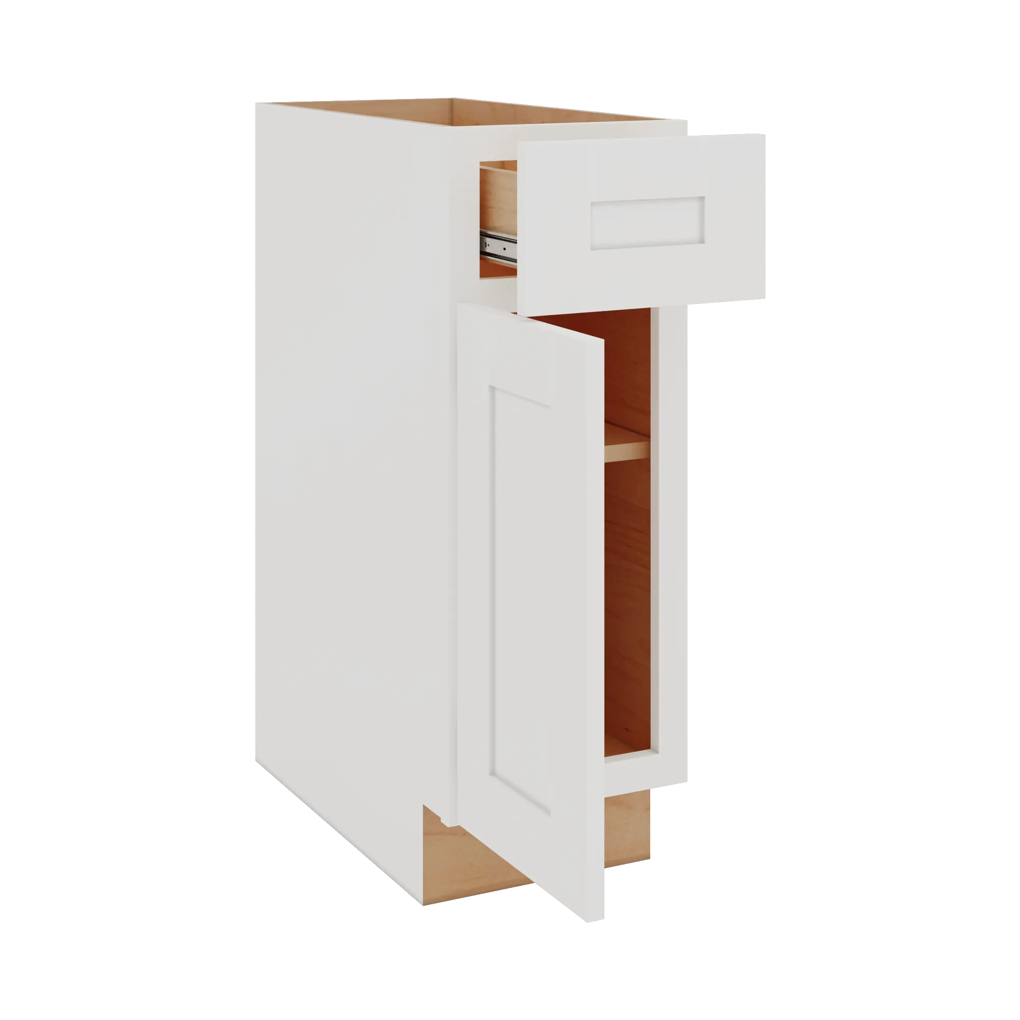 Modernform Cabinet White Shaker 12" W X 34 1/2" H X 24" D Single Door Base Cabinet