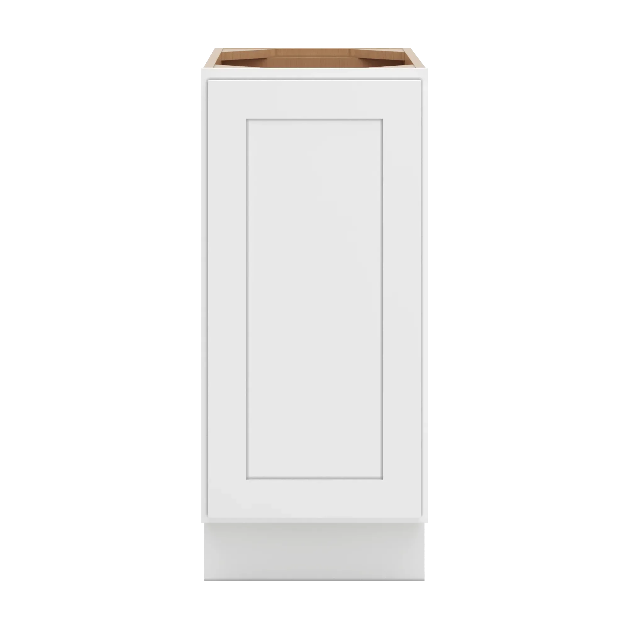 cnc luxor 5 piece white 15 w full height single door base cabinet w 1 pullout shelf