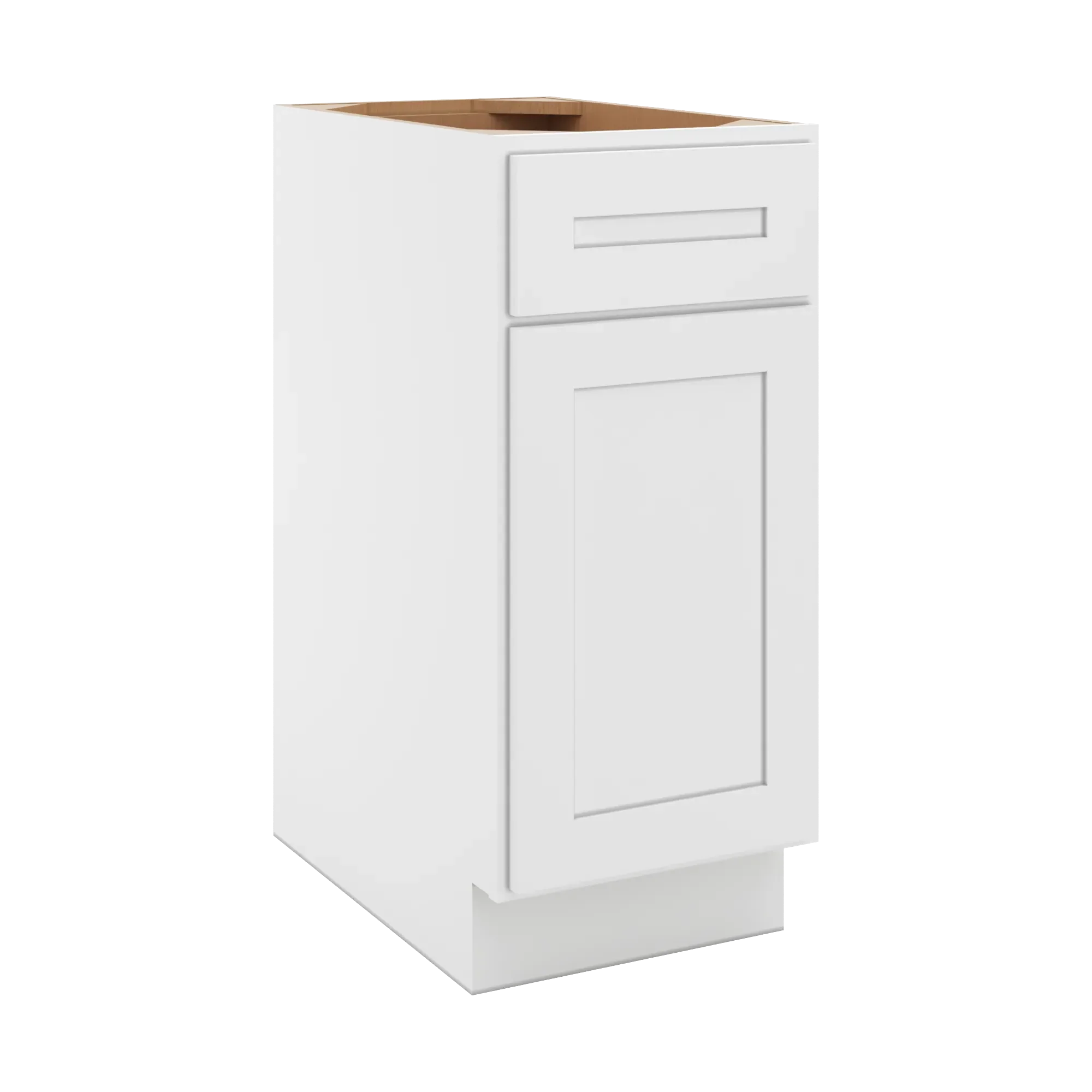 cnc luxor 5 piece white 15 w single door base cabinet w 1 pullout shelf