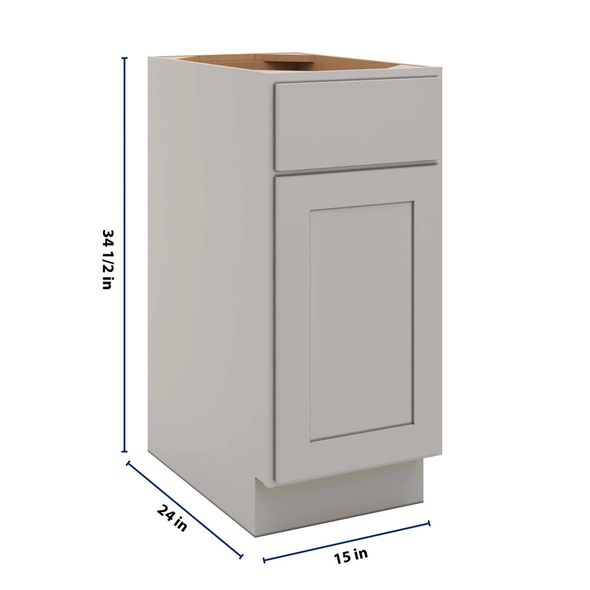 cnc-luxor-misty-grey-15-w-single-door-base-cabinet-w-2-pullout-shelf