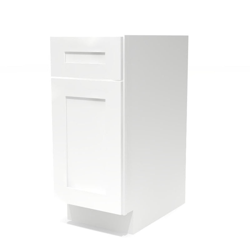 Base Kitchen Cabinet B15 Alpina White LessCare 15 in. width 34.5 in. height 24 in. depth