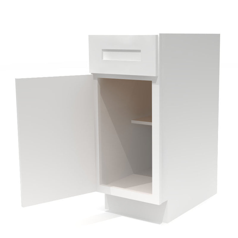 Base Kitchen Cabinet B15 Alpina White LessCare 15 in. width 34.5 in. height 24 in. depth