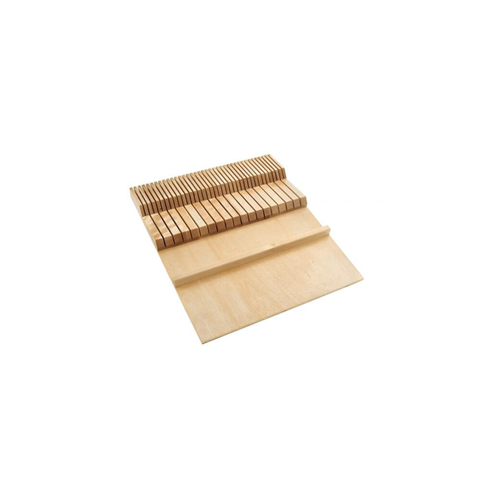 Wolf Classic Waverly Hazelnut Stain Drawer - Double Knife Block Insert Kit