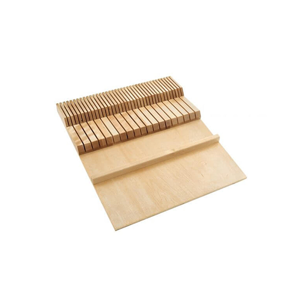 Wolf Classic Grove Sandalwood Stain Drawer - Double Knife Block Insert Kit