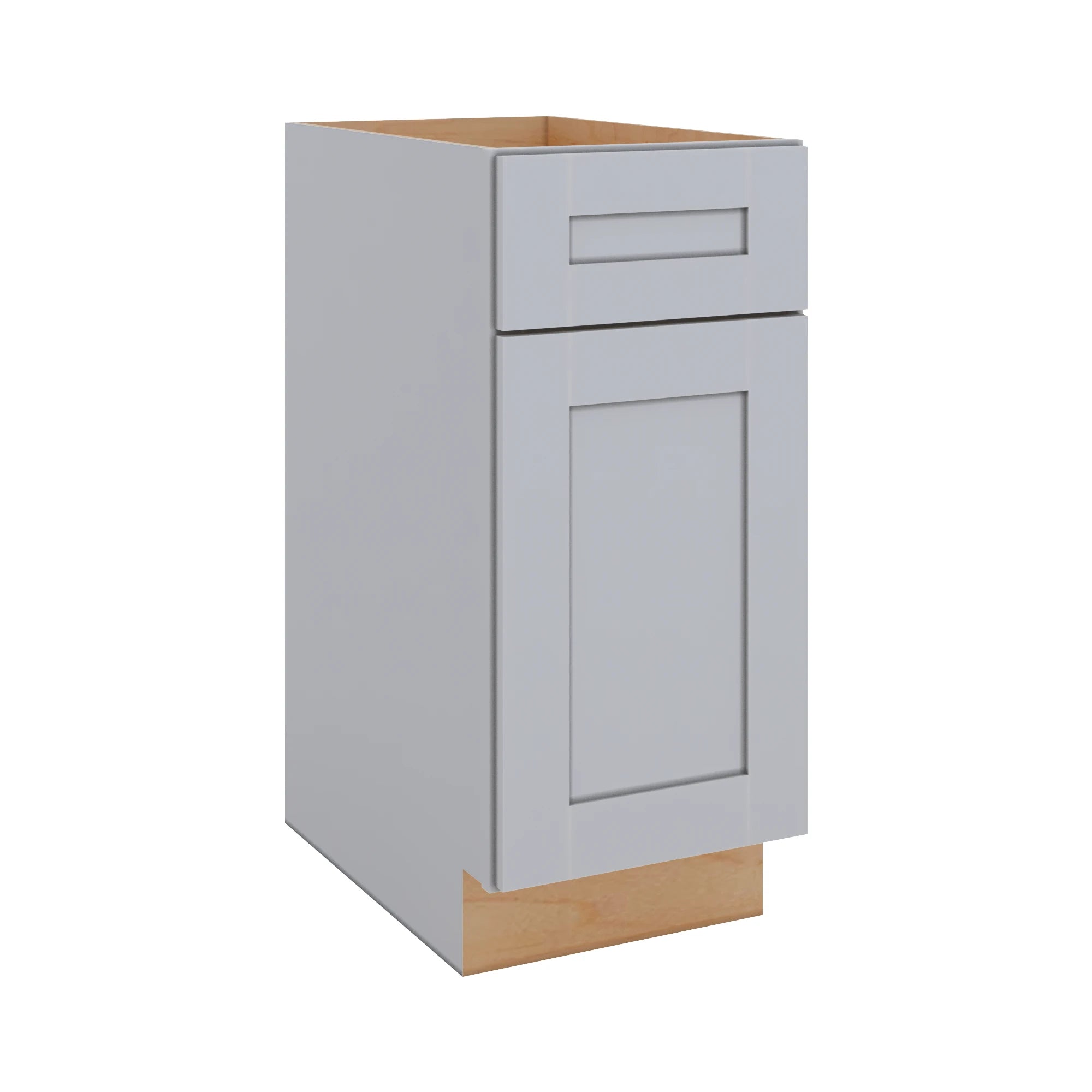 Modernform Cabinet Grey Shaker 15" W X 34 1/2" H X 24" D Single Door Base Cabinet