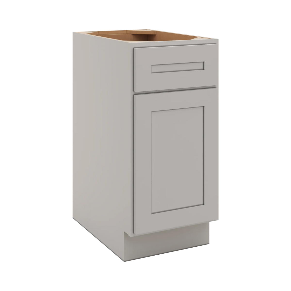CNC Luxor 5-Piece Misty Grey 15" W X 32 1/2" H Single Door Base Cabinet
