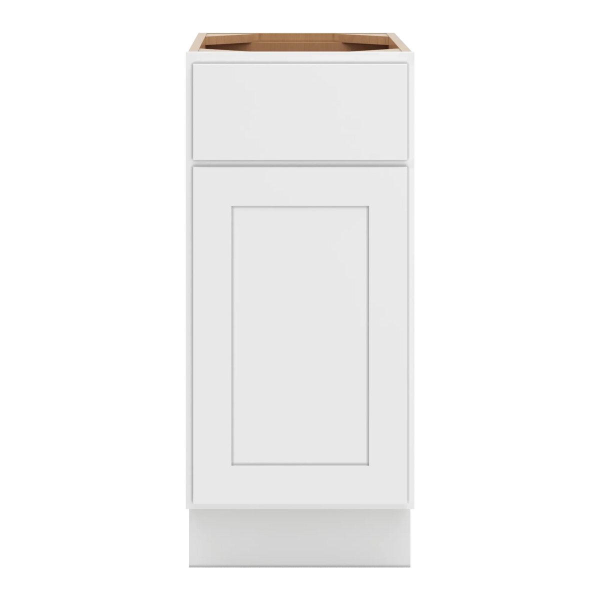 cnc luxor white 15 w single door base cabinet