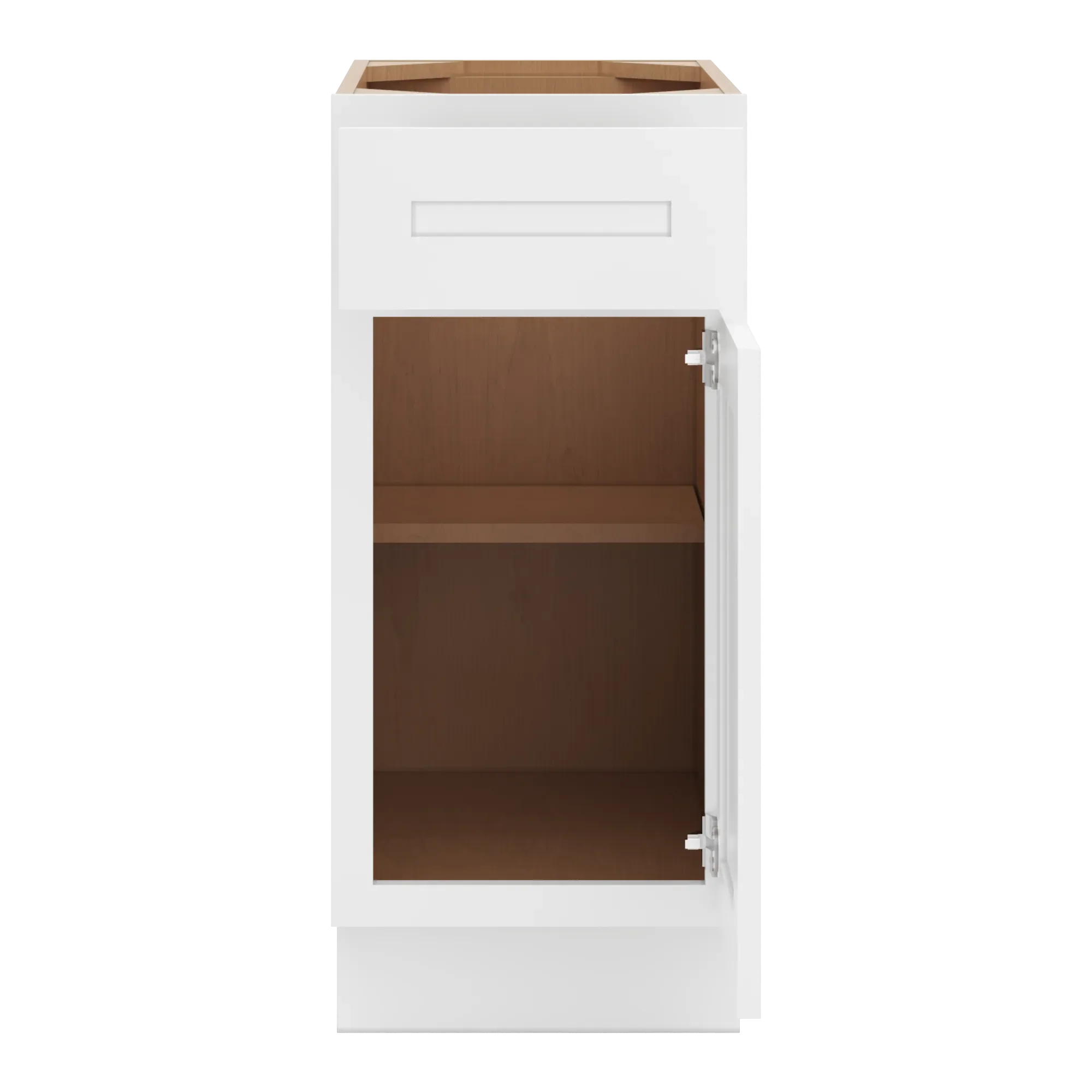cnc luxor 5 piece white 15 w single door base cabinet
