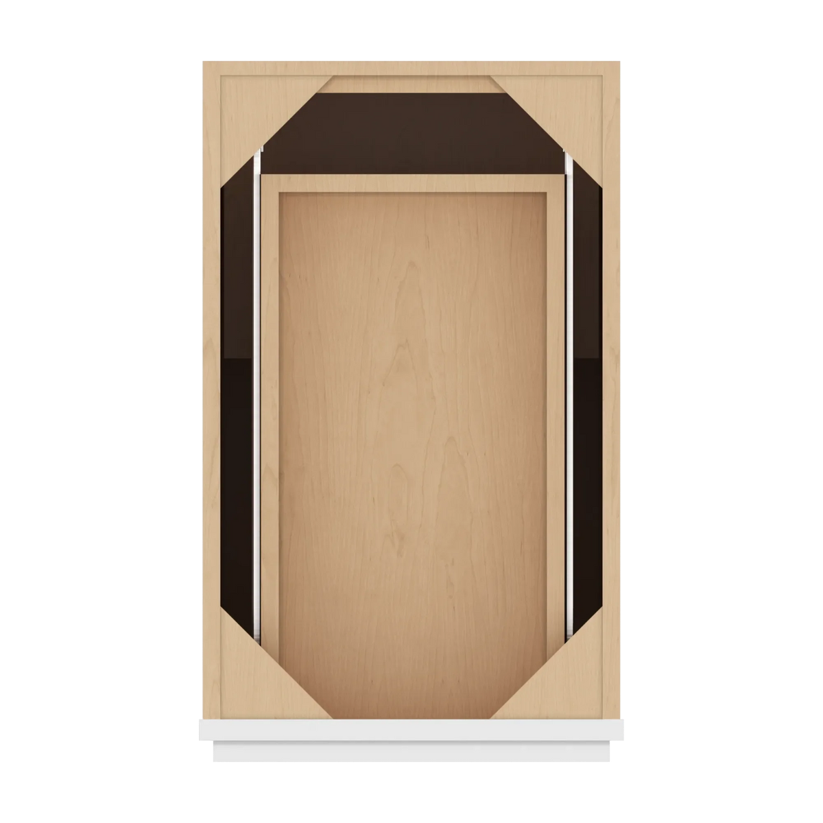 cnc luxor white 15 w single door base cabinet