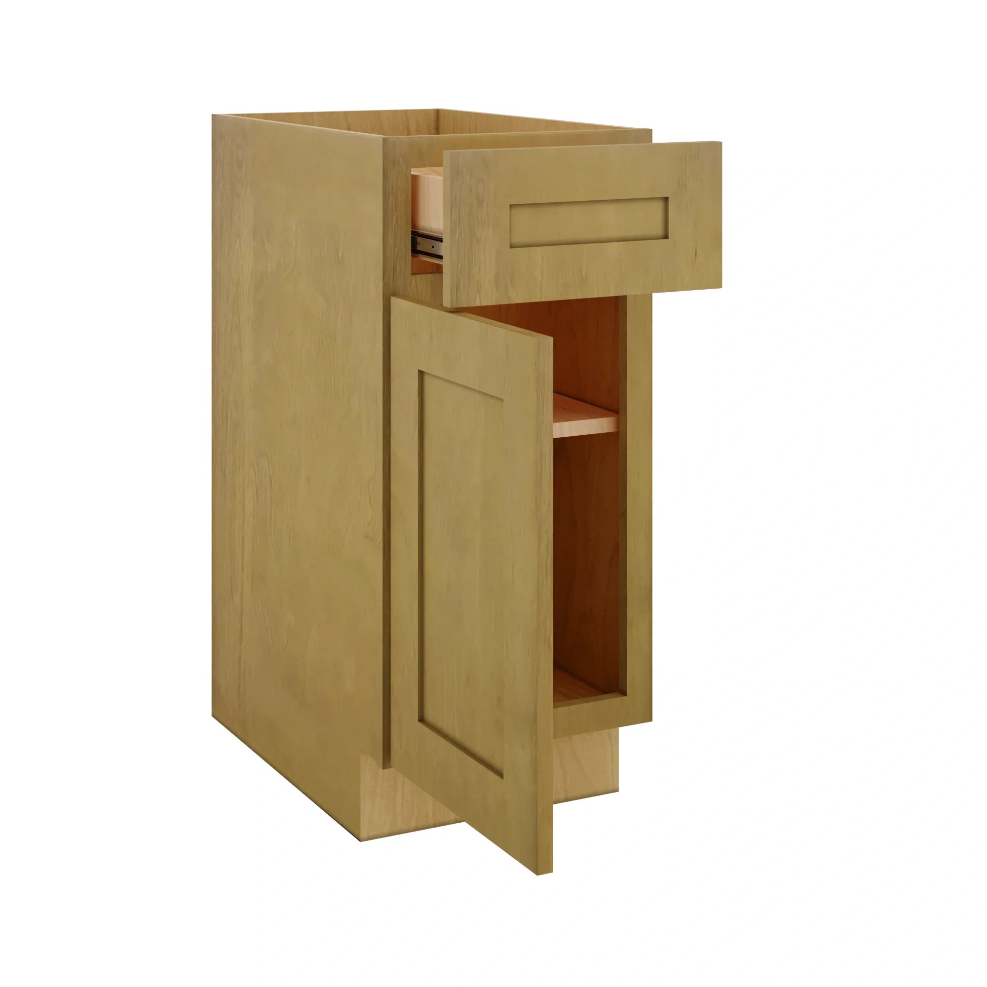 Modernform Cabinet Natural Shaker 15" W X 34 1/2" H X 24" D Single Door Base Cabinet