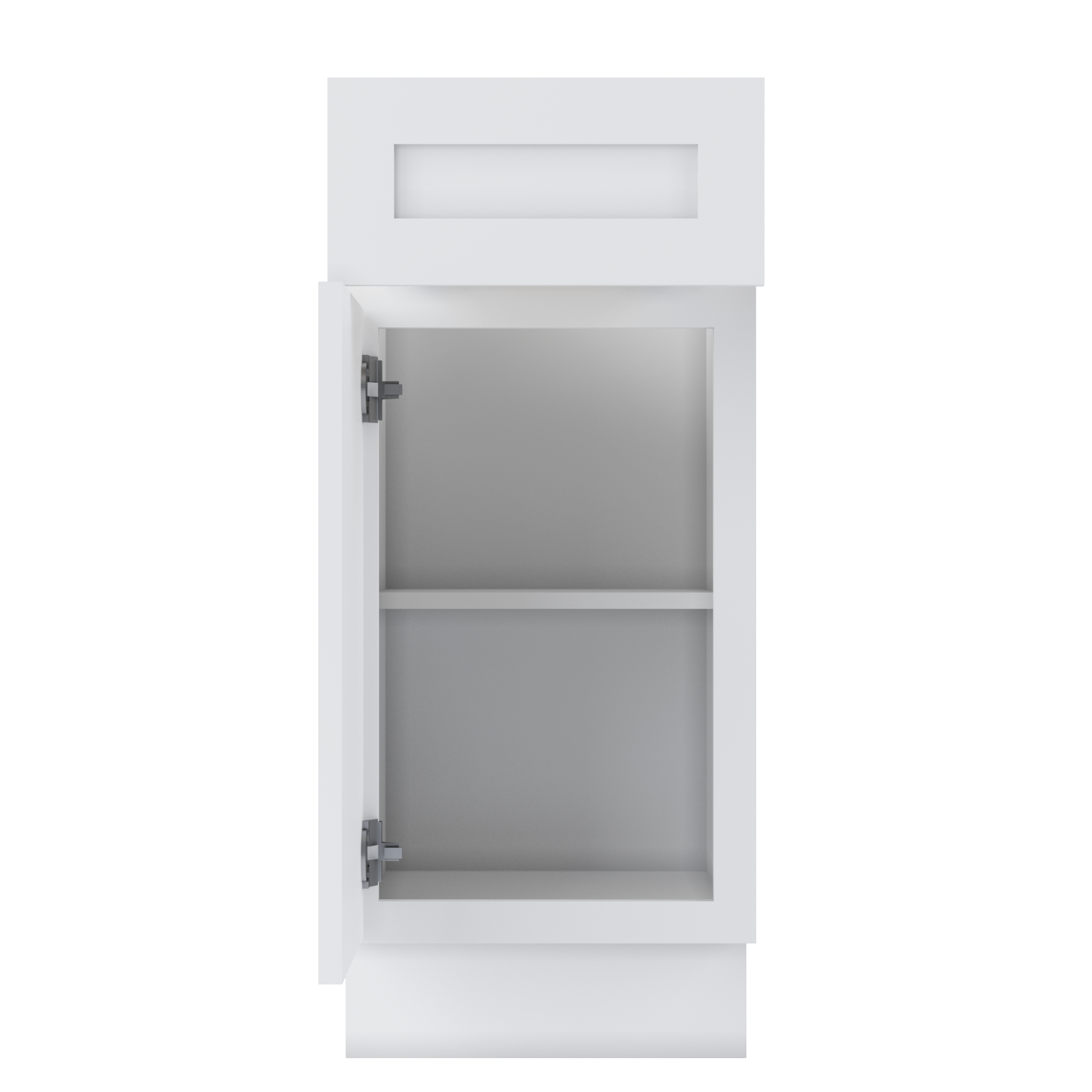 Base Kitchen Cabinet B15 Alpina White LessCare 15 in. width 34.5 in. height 24 in. depth