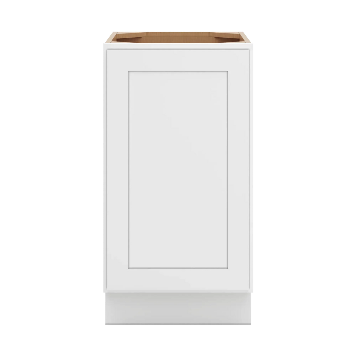 cnc luxor white 18 w full height single door base cabinet w 1 pullout shelf