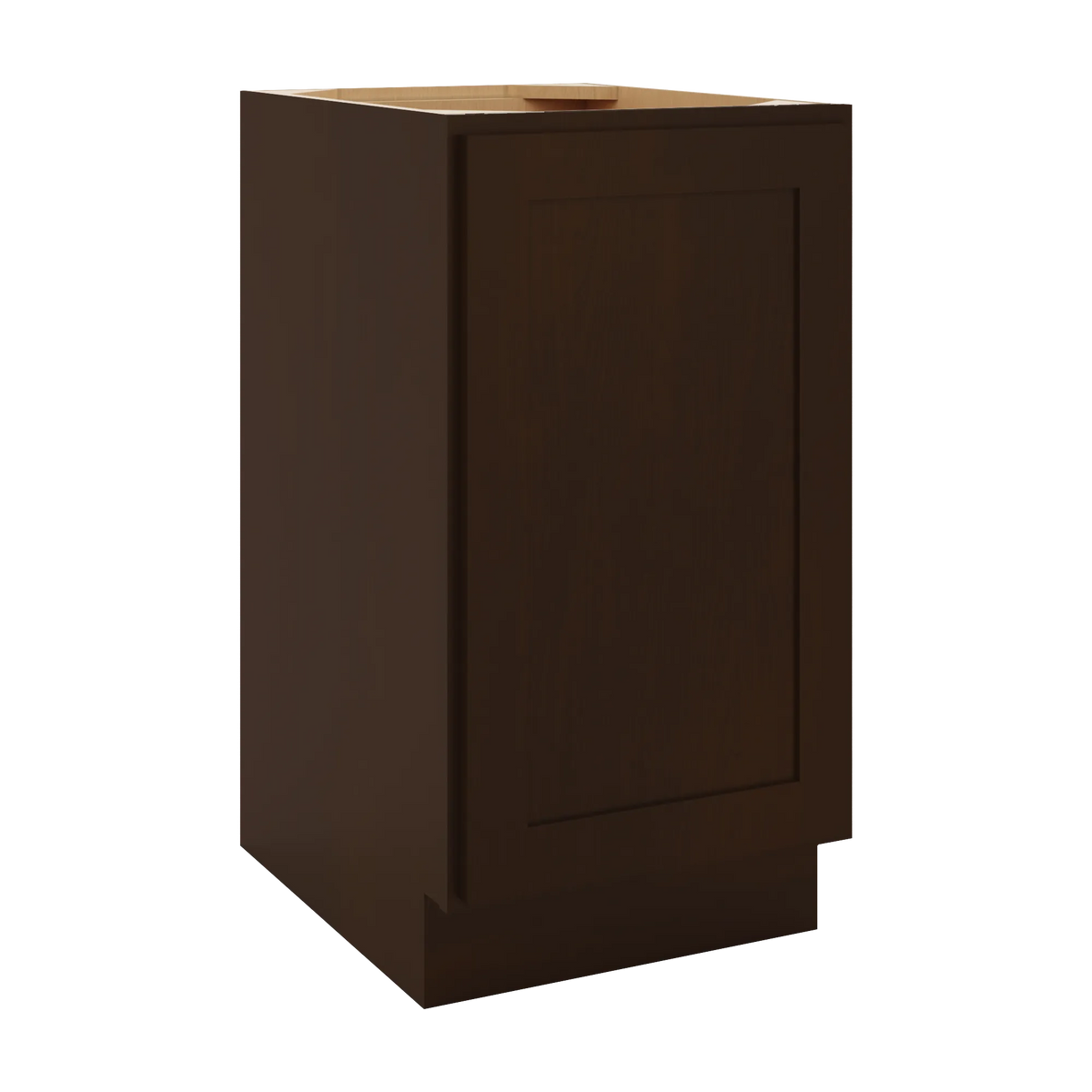 CNC Luxor 5-Piece Espresso 18" W Full Height Single Door Base Cabinet W/ 2 Pullout Shelf
