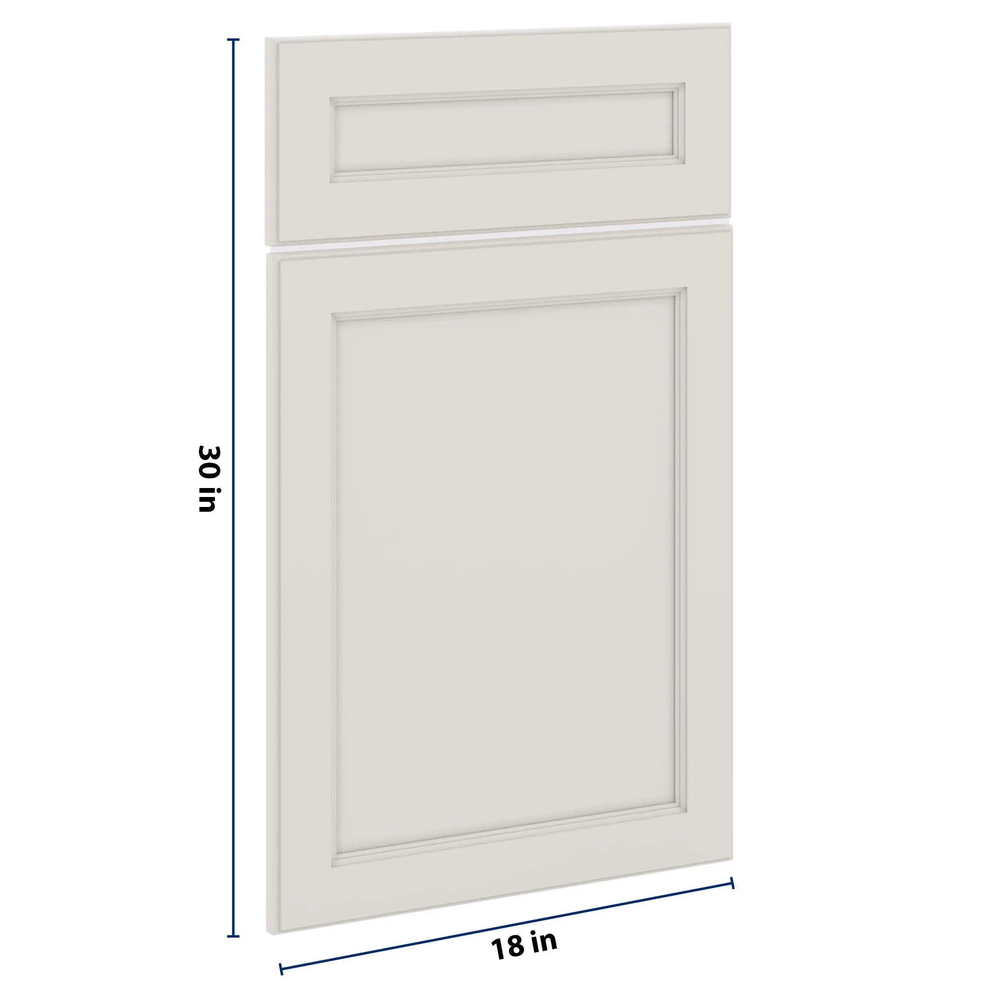J&K Dove E1 Dummy Door & Drawer w/Frame 18" W x 30" H